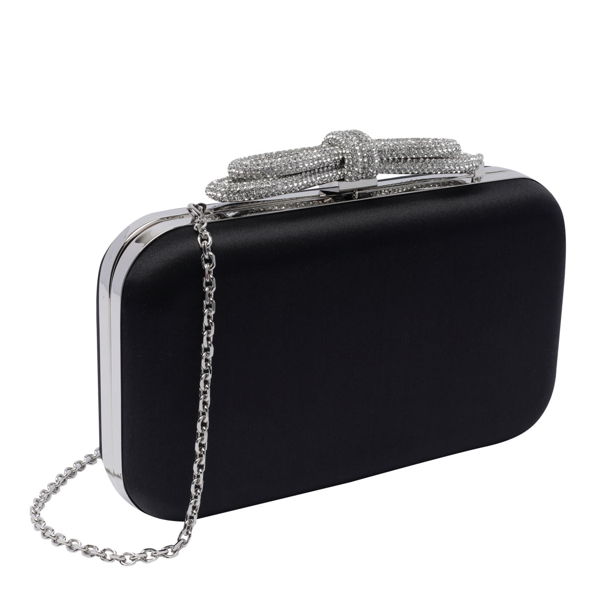 Shop Mach &amp; Mach Double Bow Clutch In Black