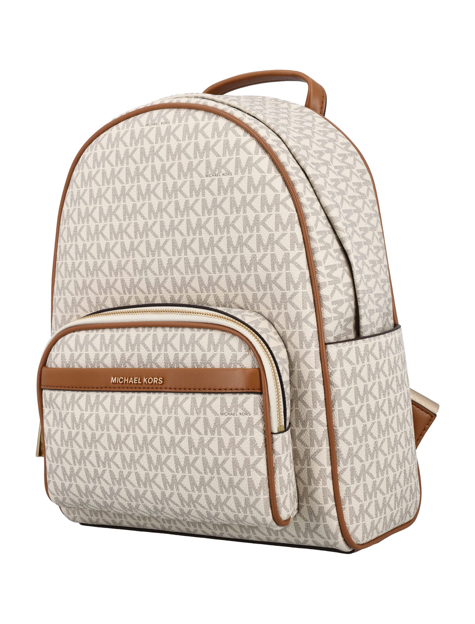 Shop Michael Kors Bex Md Backpack In Vanilla/acrn