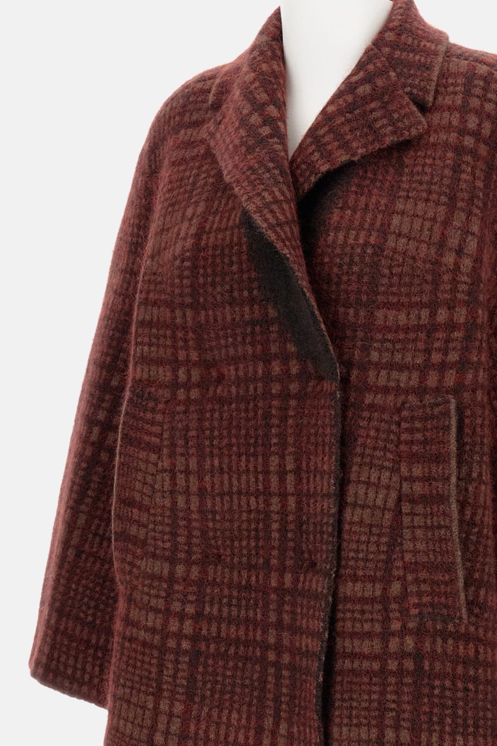 Boboutic Double-breasted Jacket In Burgundy