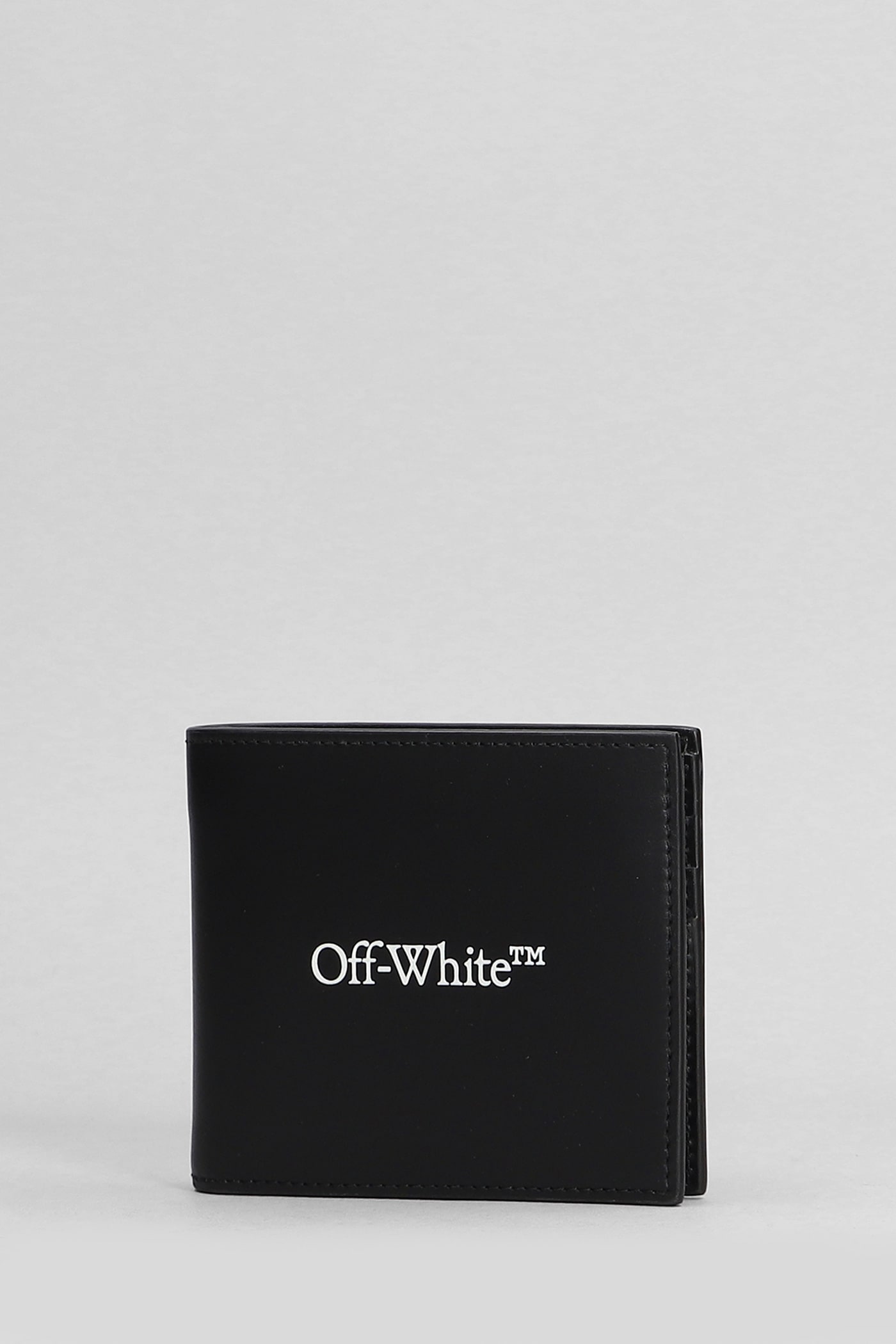 Shop Off-white Wallet In Black Leather
