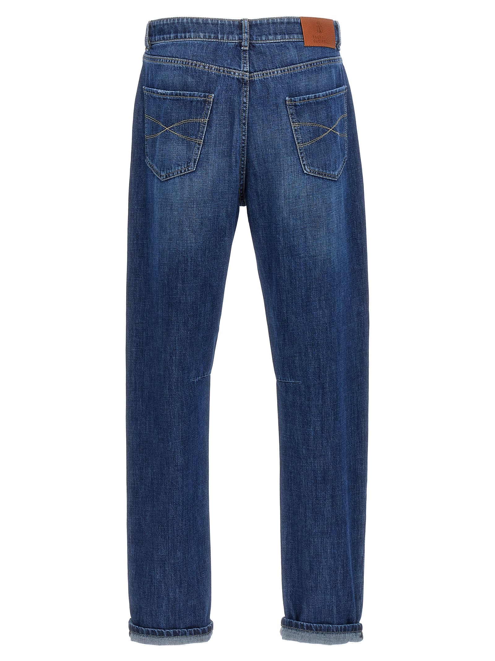 Shop Brunello Cucinelli Denim Jeans In Blue