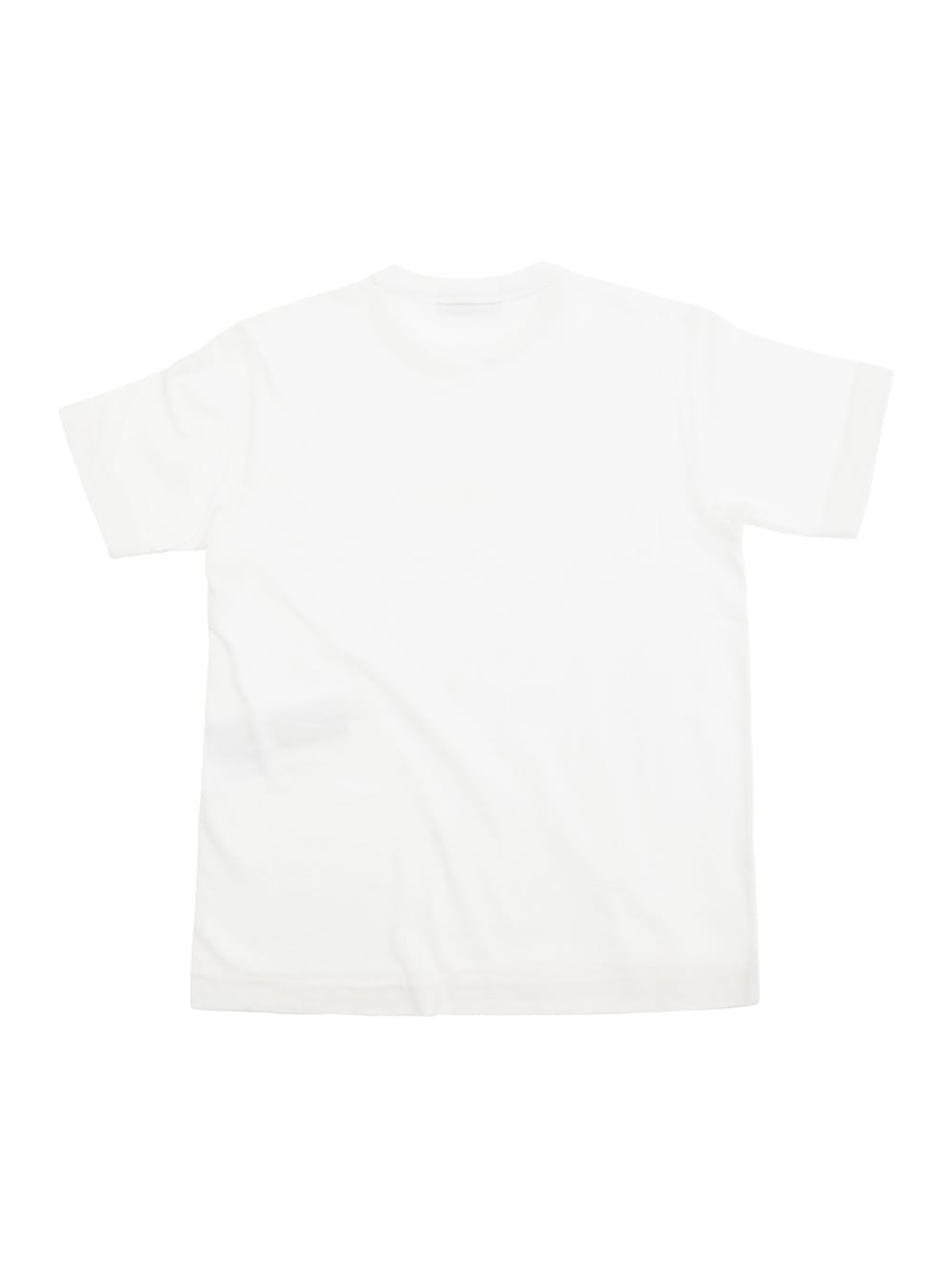 Stone Island White Crewneck T-shirt With Logo Embroidery In Cotton Boy In White