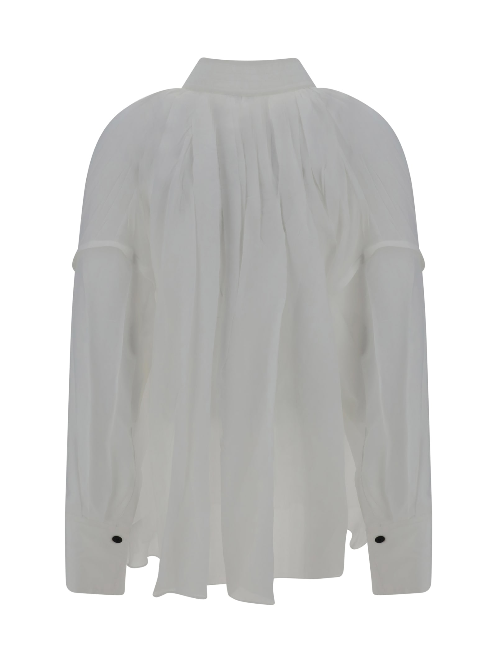 Shop Ferragamo Tunic Shirt In White