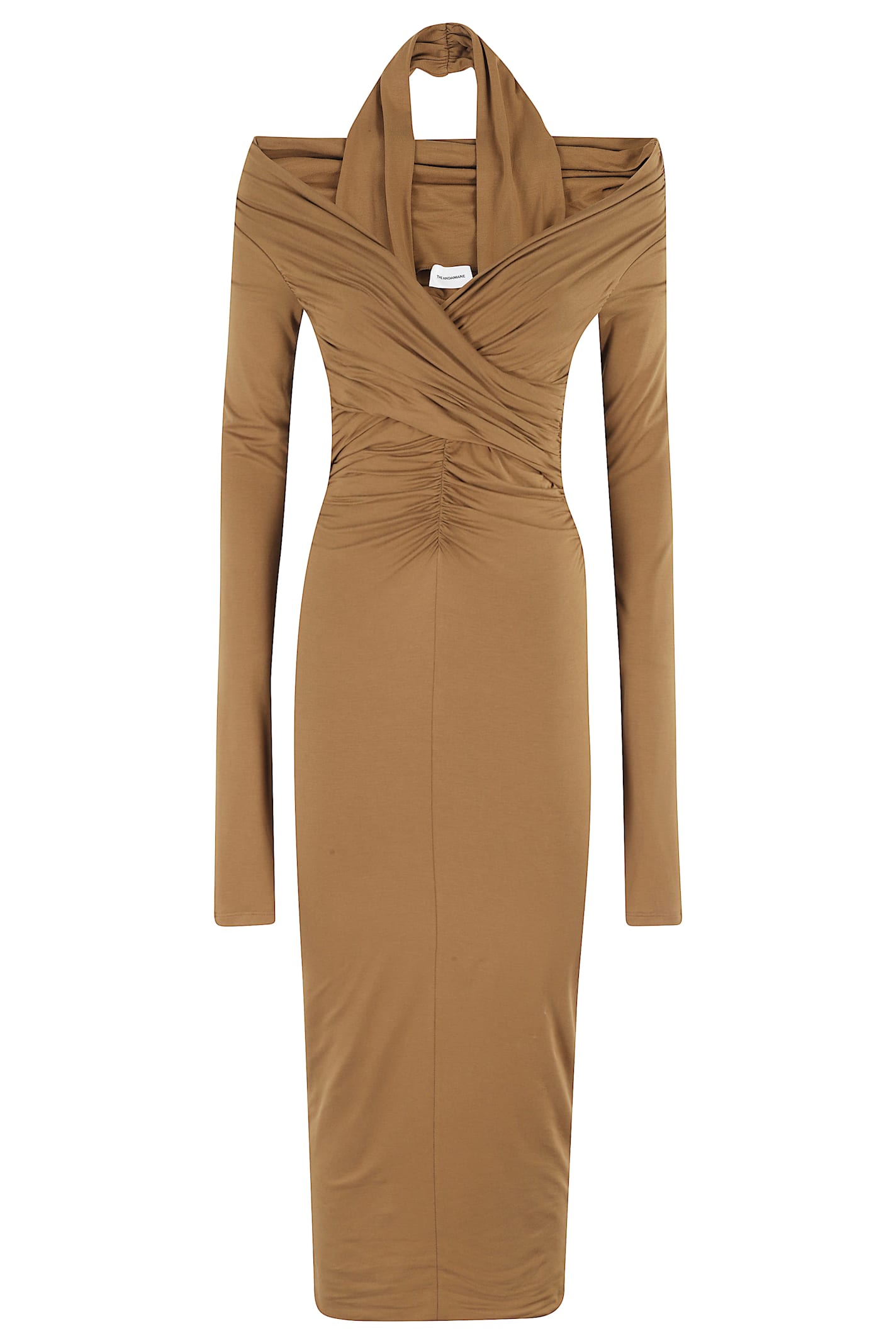 The Andamane Yvonne Midi Dress Ballerina Midi Dress In Brown