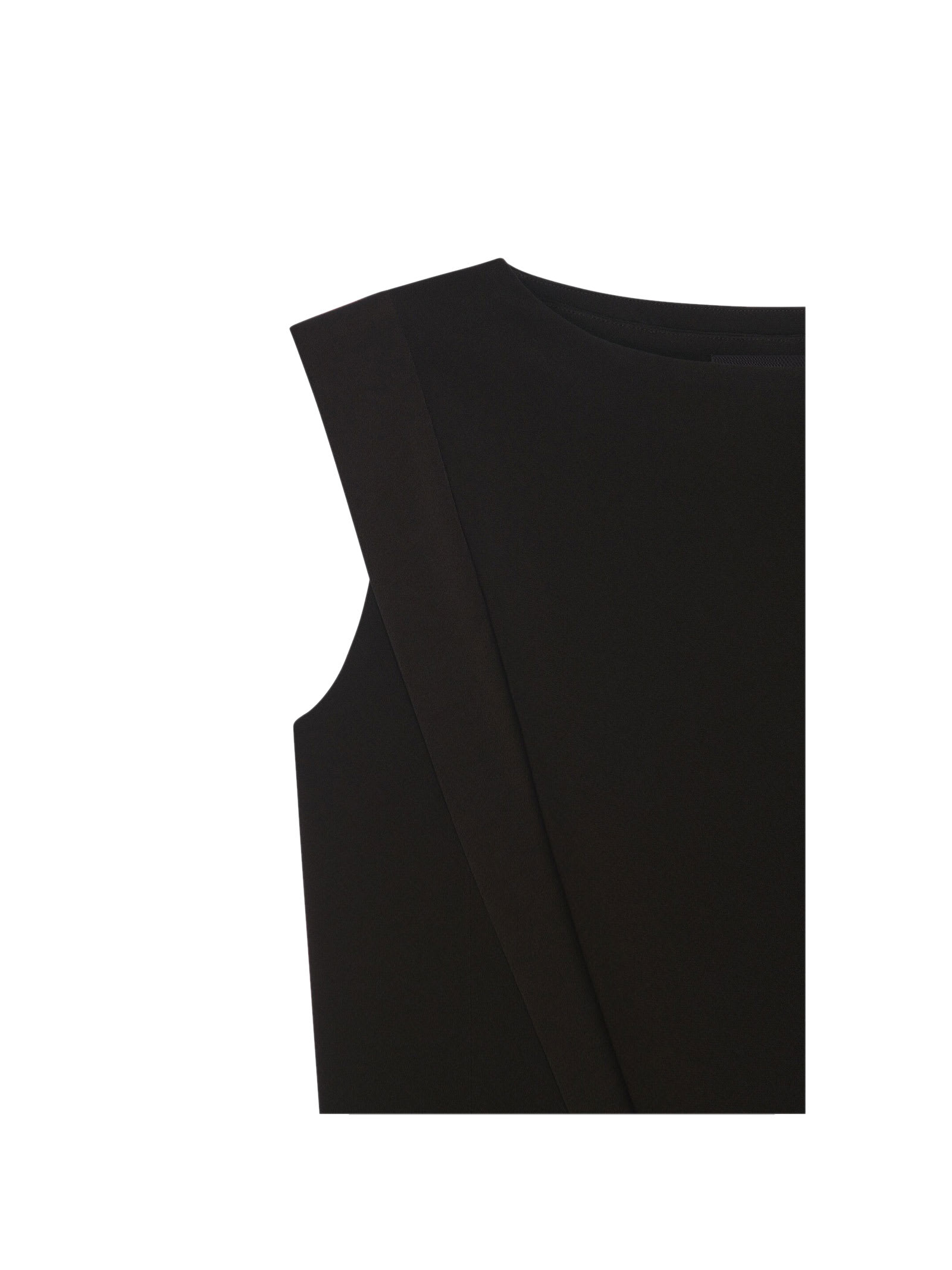 Shop Givenchy Sleeveless Black Midi Dress