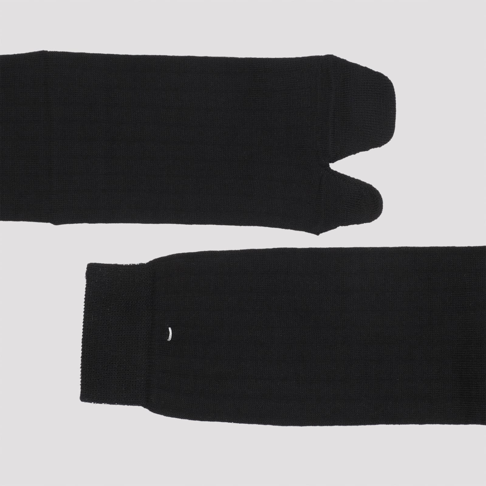 Shop Maison Margiela Tabi Socks In Black