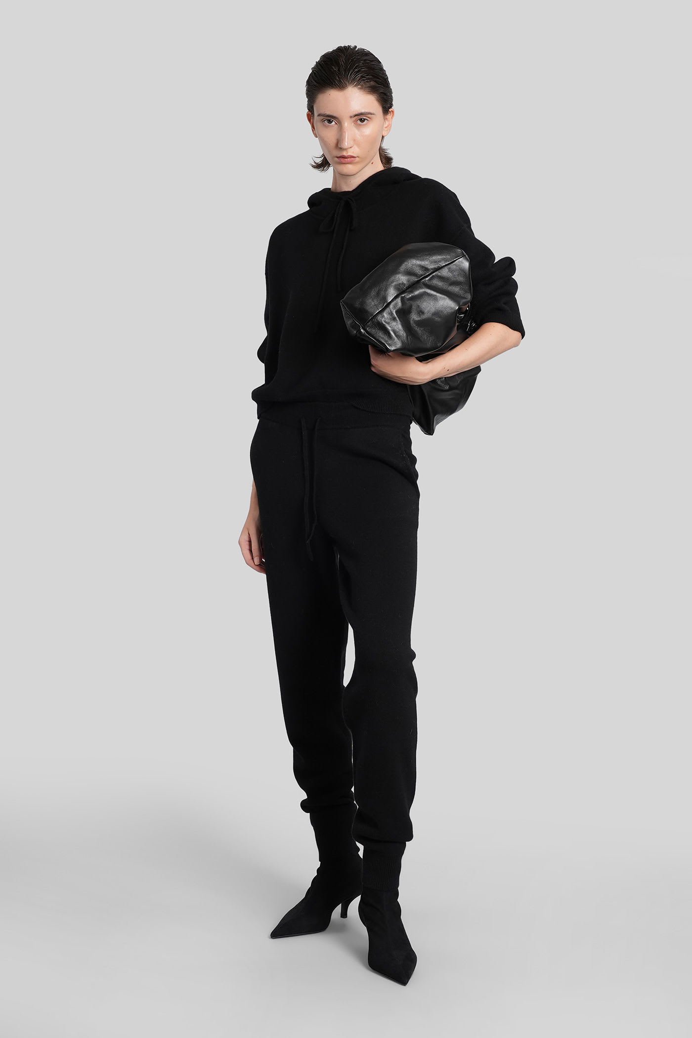 Loulou Studio Sarla Lds Sweatshirt In Black Cashmere In Black