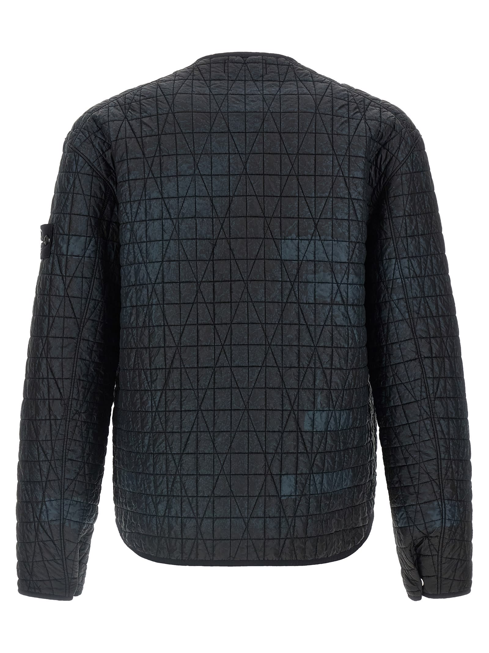 Stone Island Ylon Reps-tc Corrosion Treatment Jacket In Black