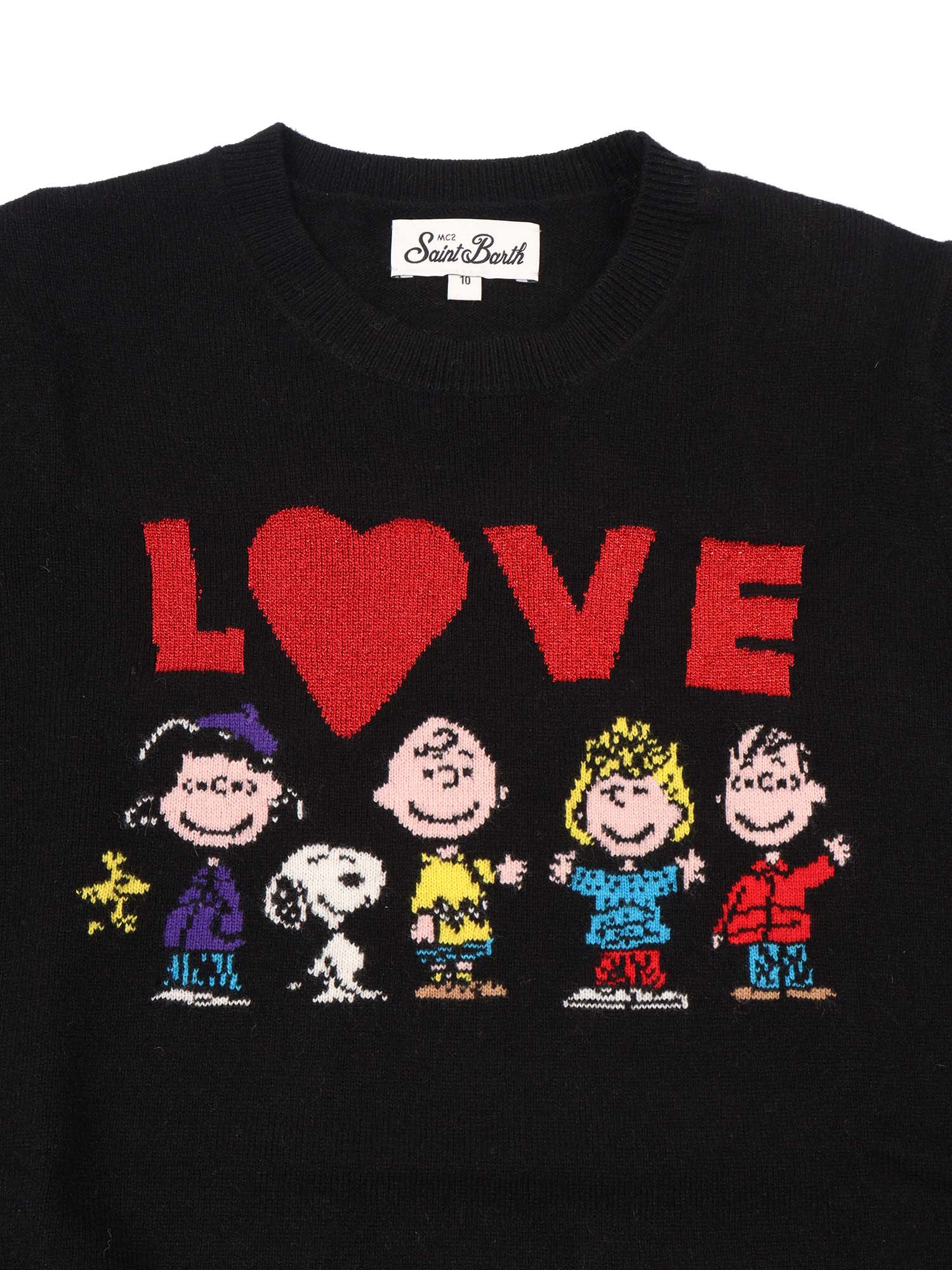 Mc2 Saint Barth Princess-peanuts Love 00l In Black