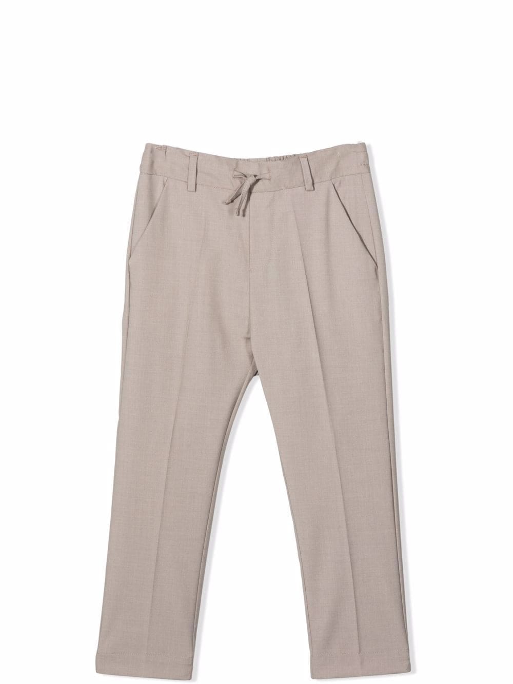 Paolo Pecora Straight Trousers With Drawstring