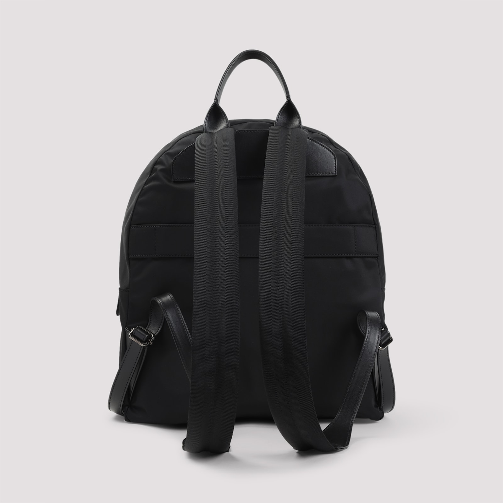Kiton Versatile Backpack With Front Zip Pocket In Black