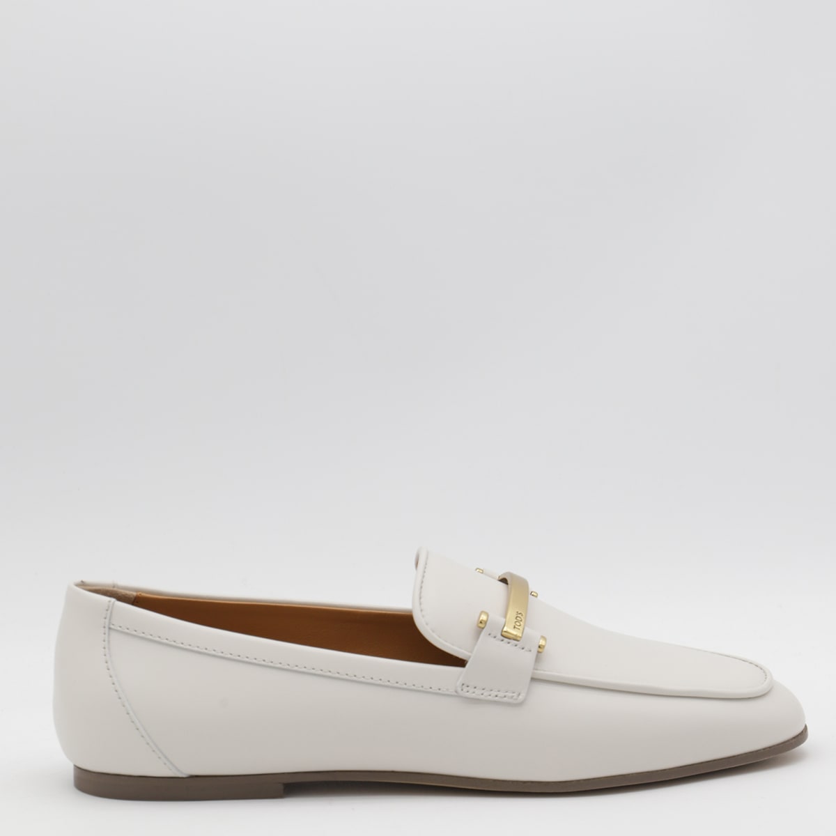 White Leather Loafers