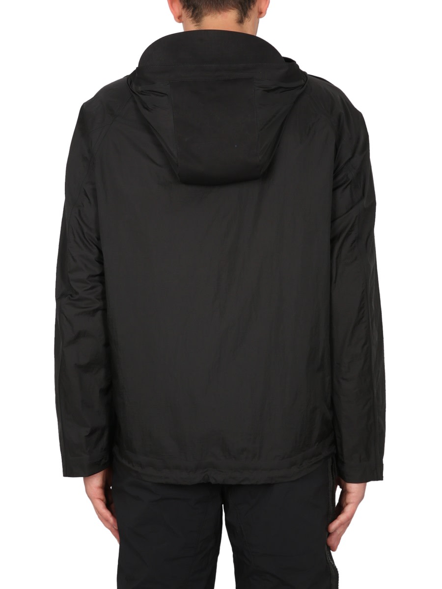 Ten C Combo Bonded Anorak Jacket In Black