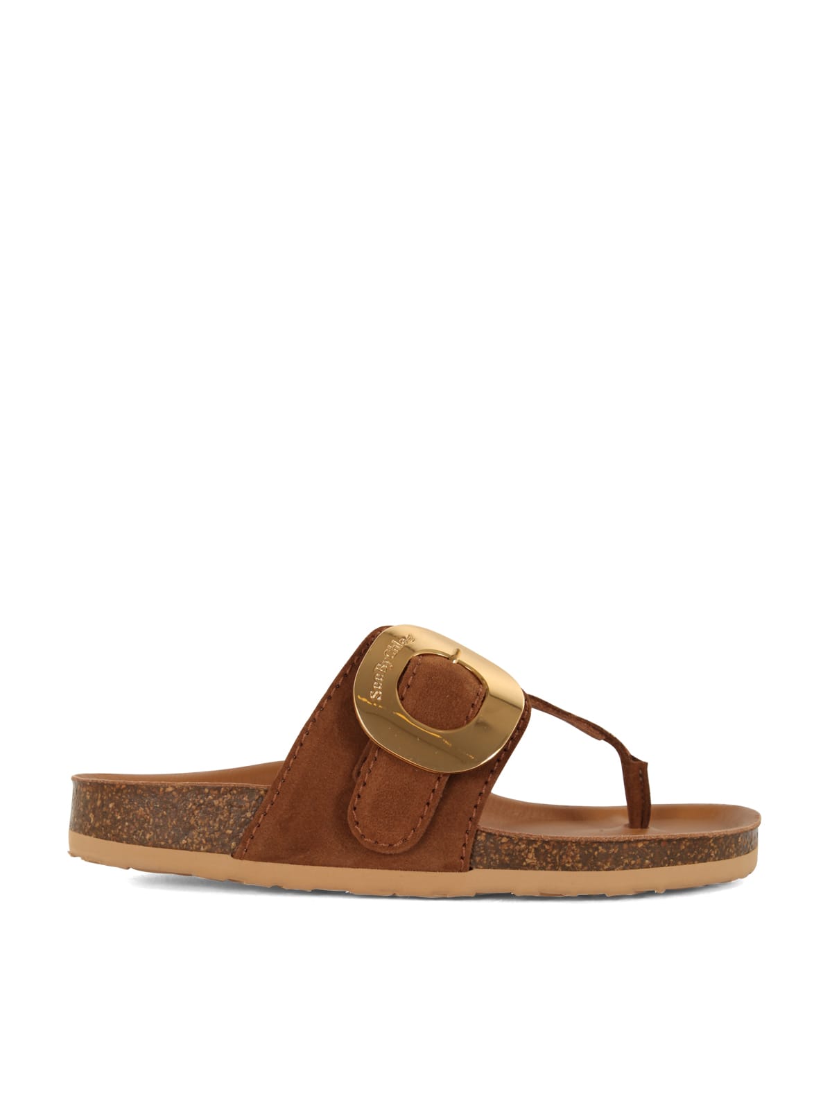 See By Chloé Chany Fussbett Sandals In Tobacco