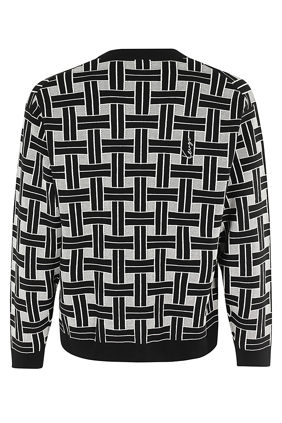 Shop Kenzo Weave Cardigan In J Black