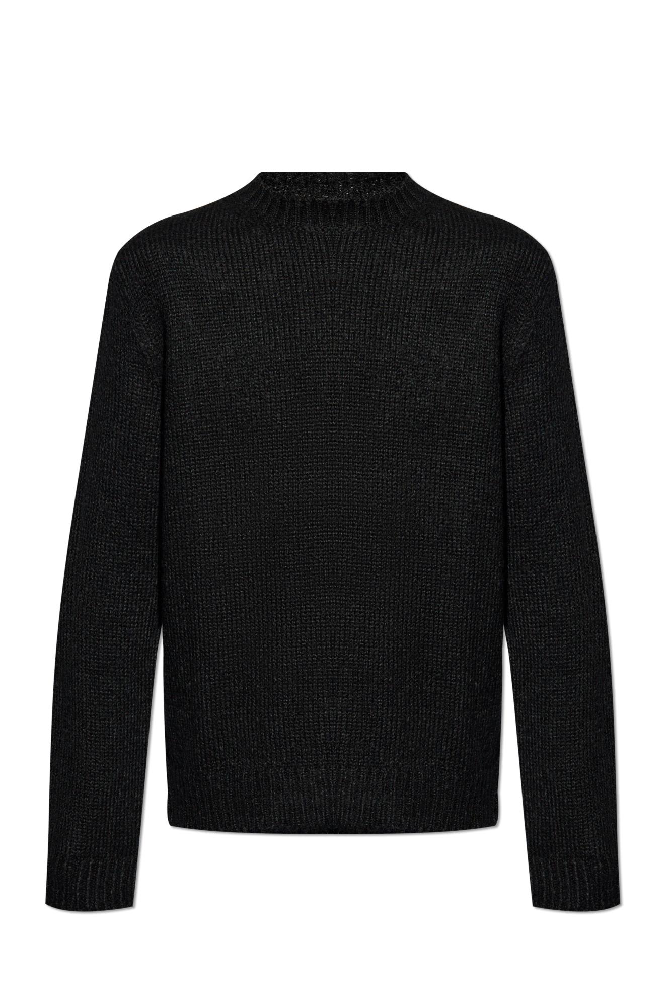 Shop Jil Sander Wool Sweater In Black