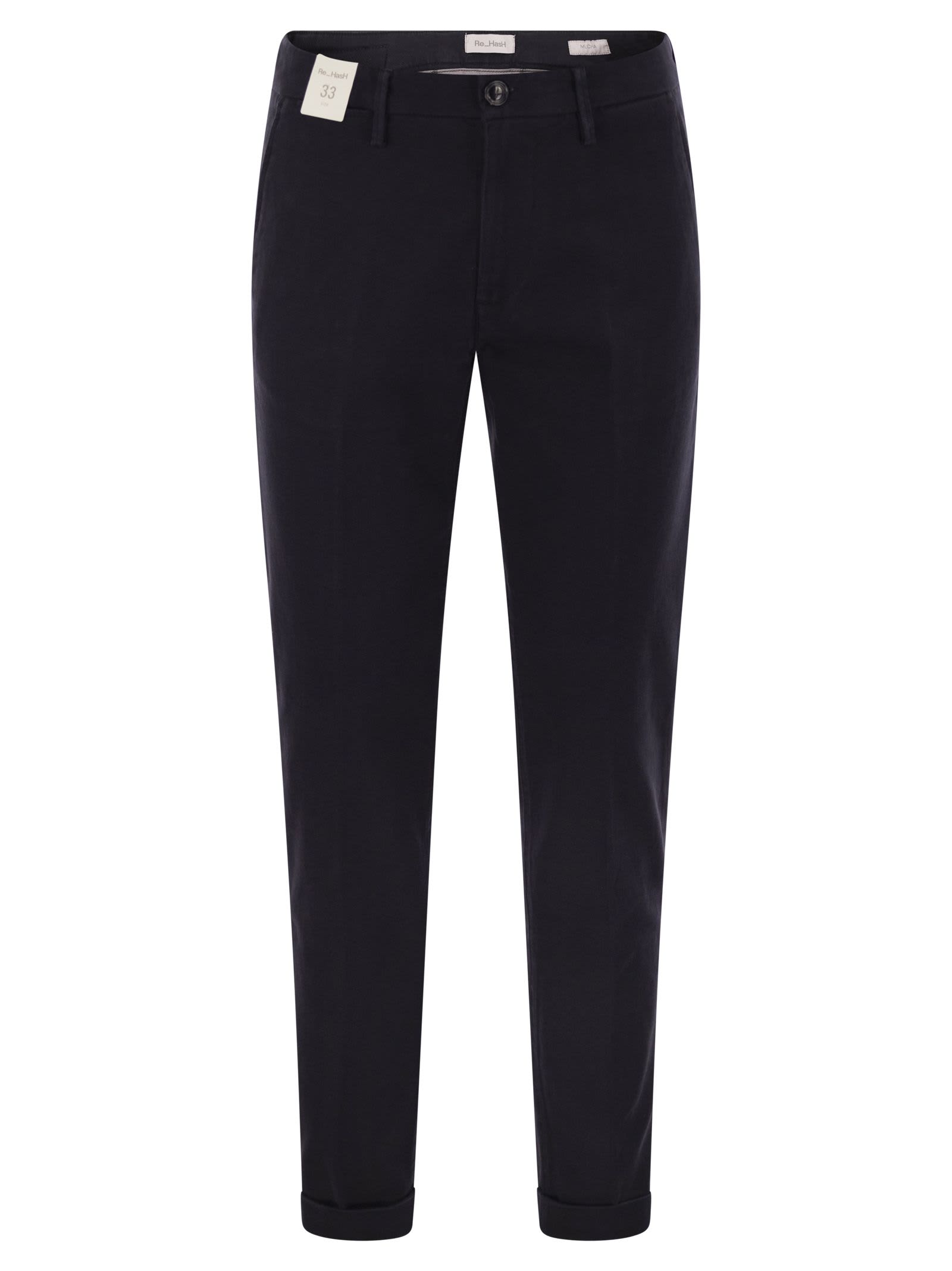 Re-HasH Mucha - Stretch Cotton And Lyocell Chino