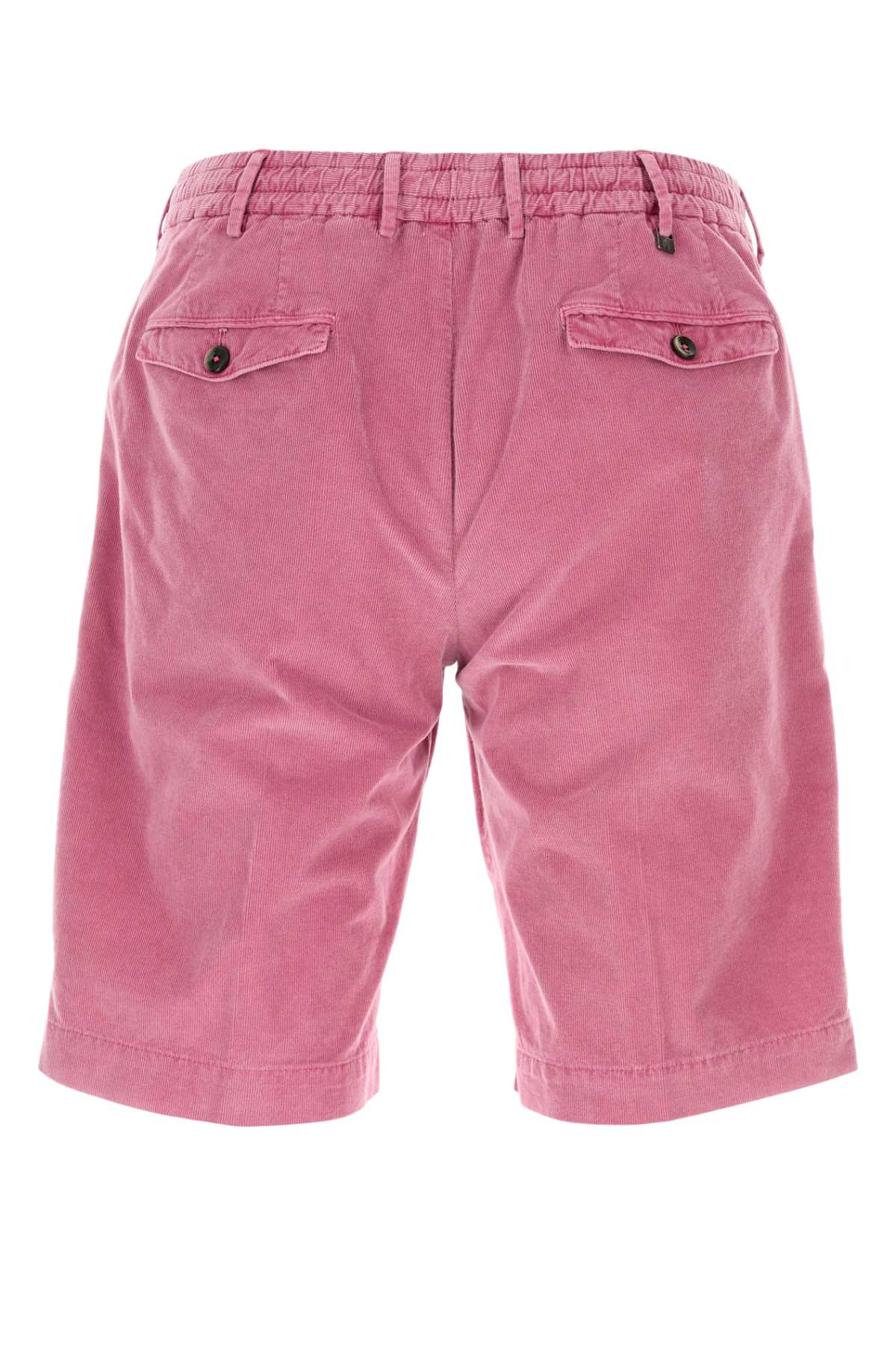 Pt Torino Fuchsia Stretch Corduroy Bermuda Shorts In N892