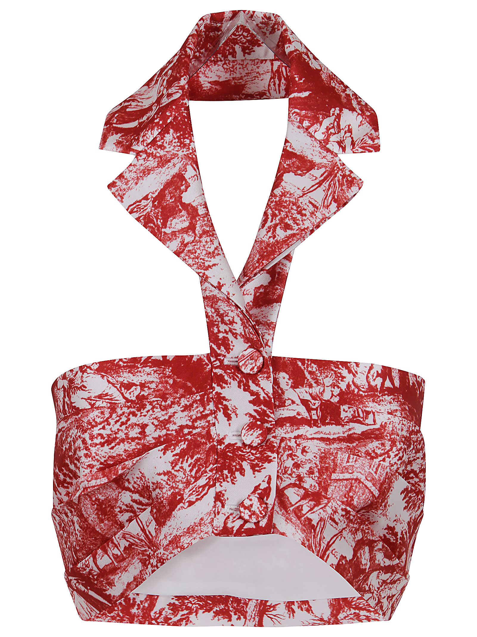 Philosophy Di Lorenzo Serafini Graphic-print Sleeveless Top In Fantasia Bianco