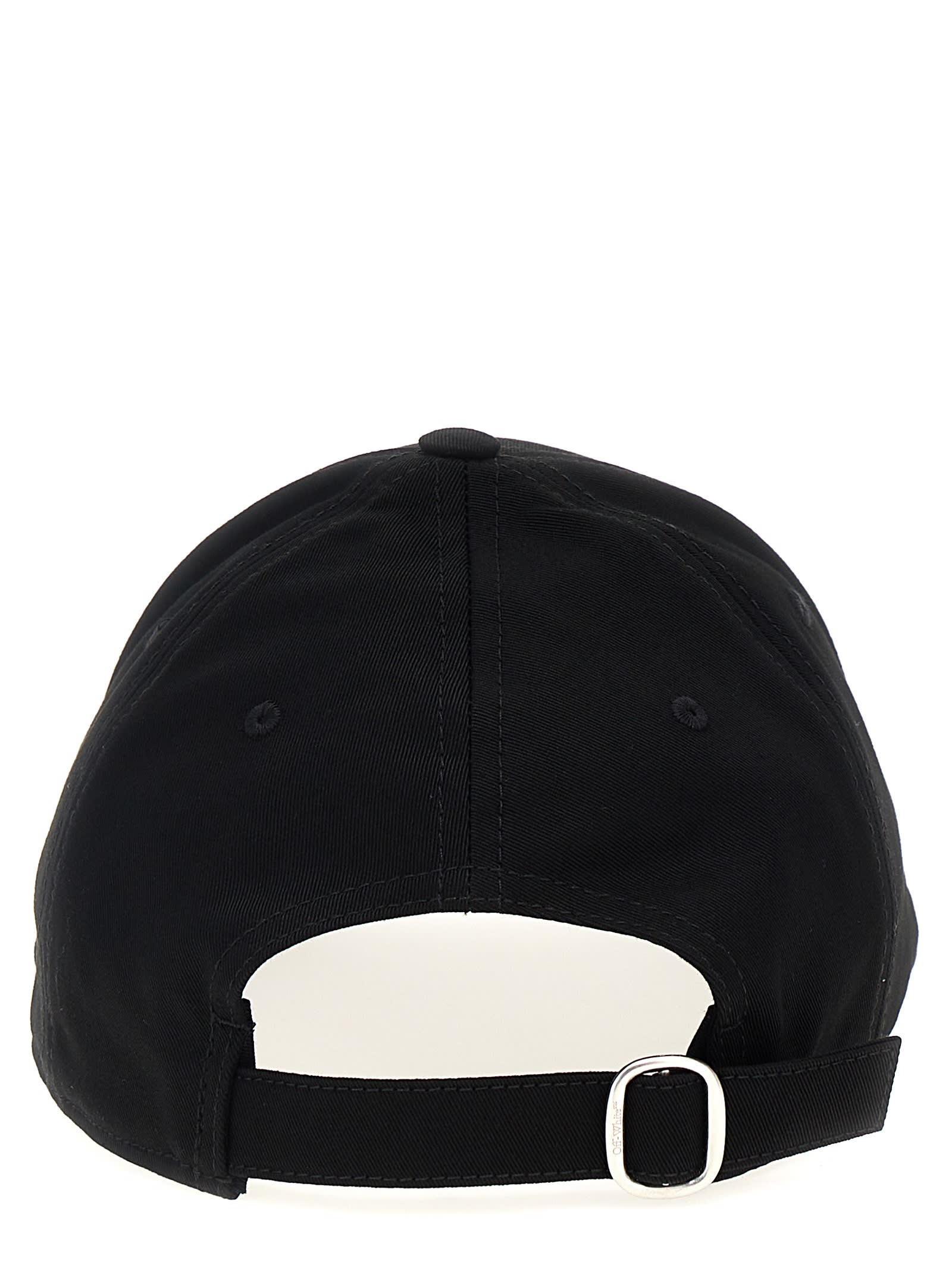 Shop Off-white Drill Ow Baseball Cap In White/black