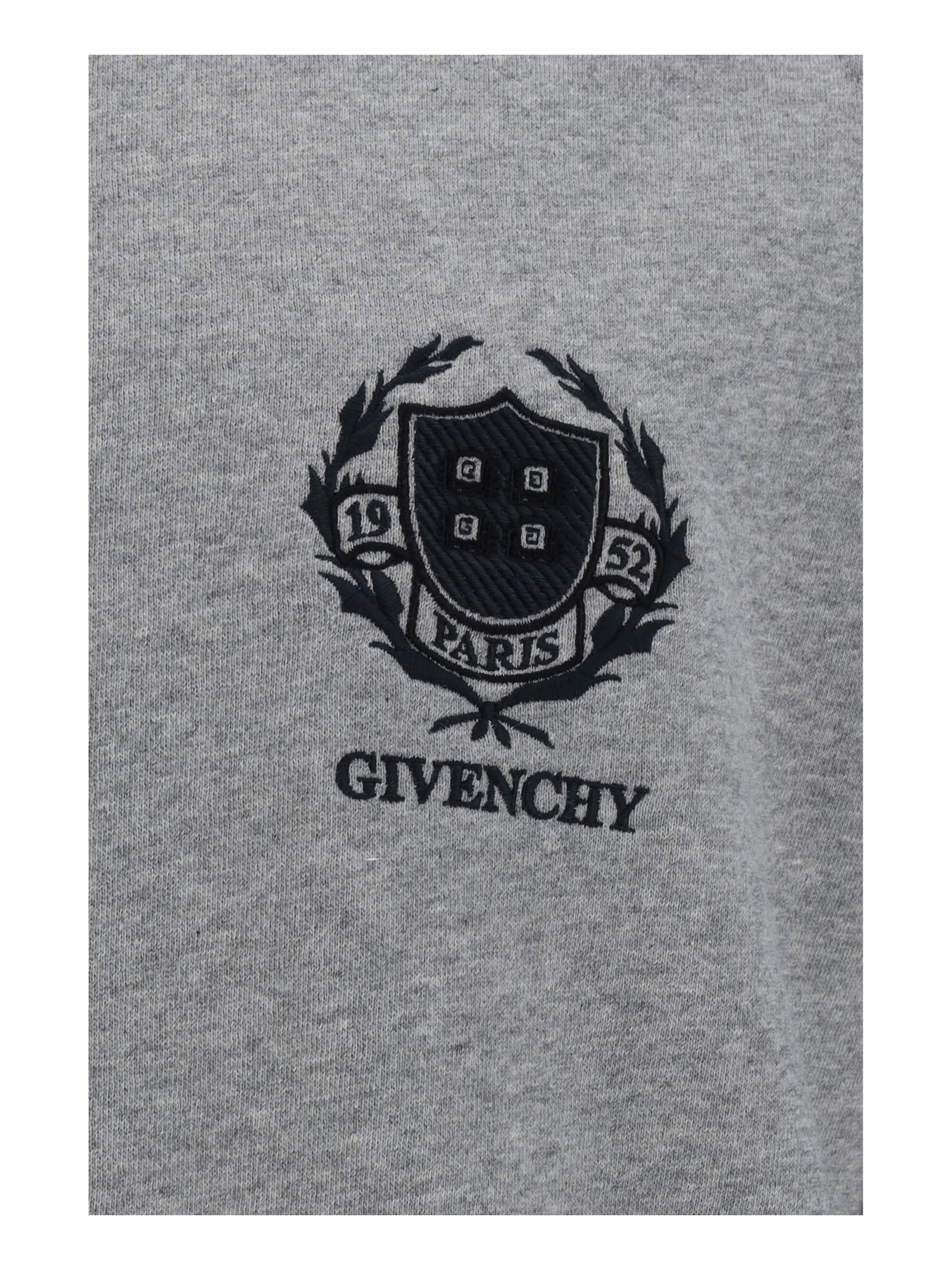 Shop Givenchy Slim Sweatshirt In Light Grey Melang