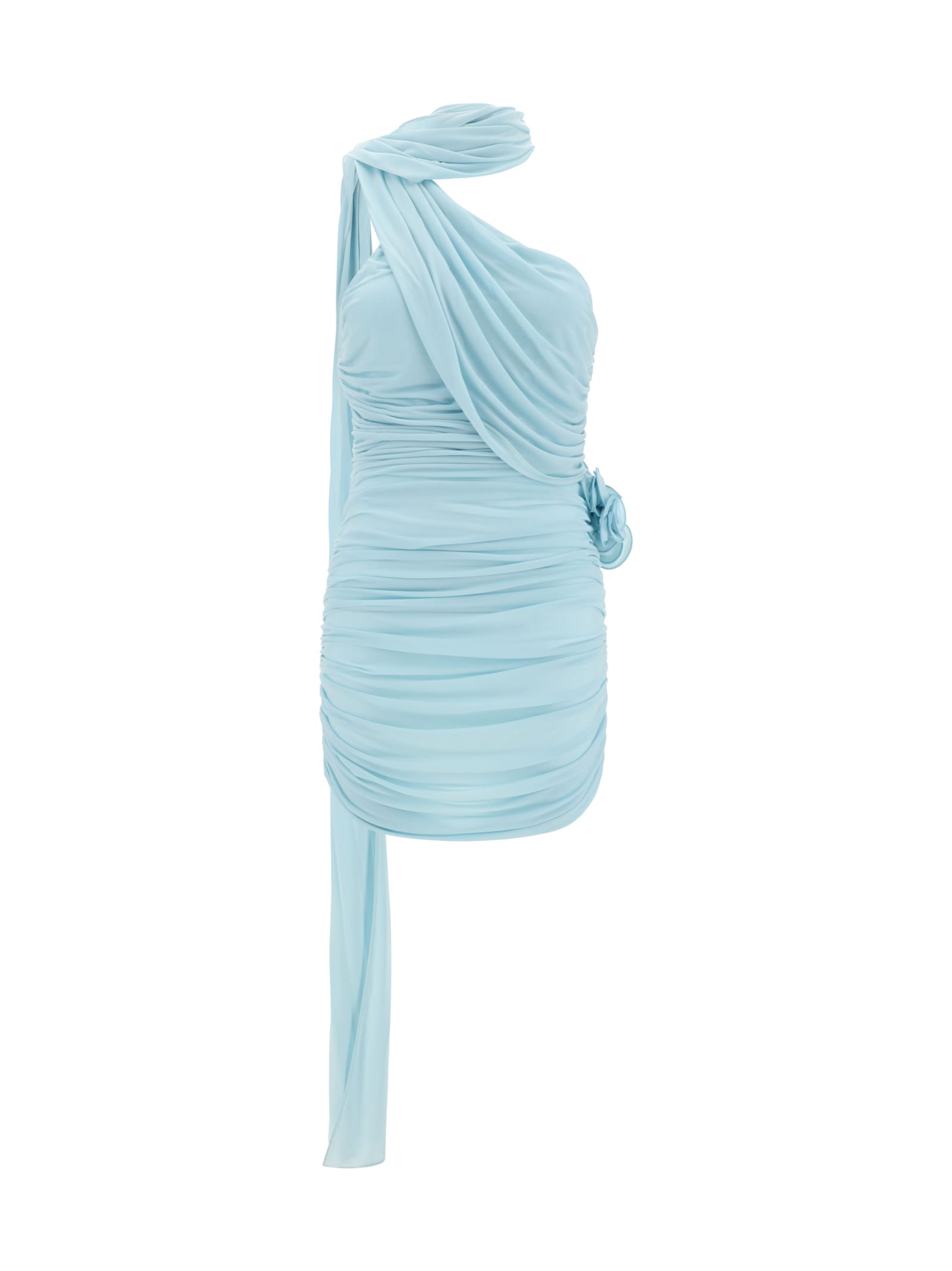 Shop Magda Butrym Mini Dress In Blue