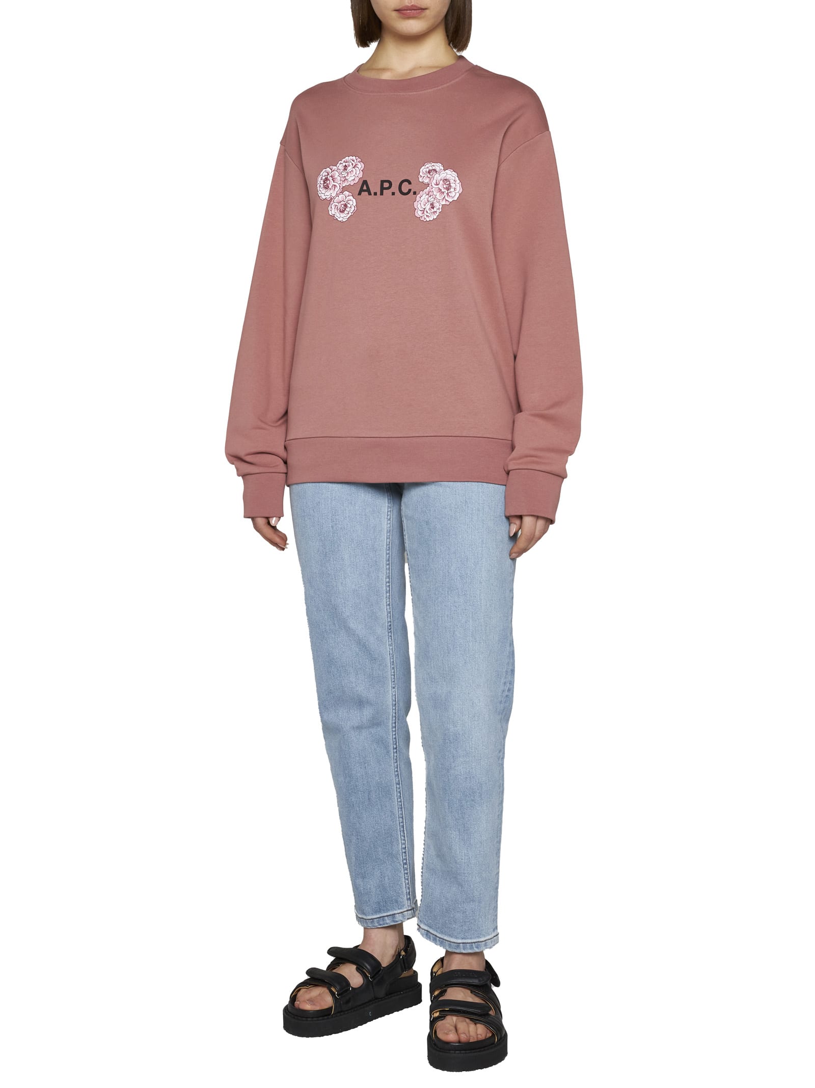Apc A.p.c. Othello Sweatshirt Unisex In Pink