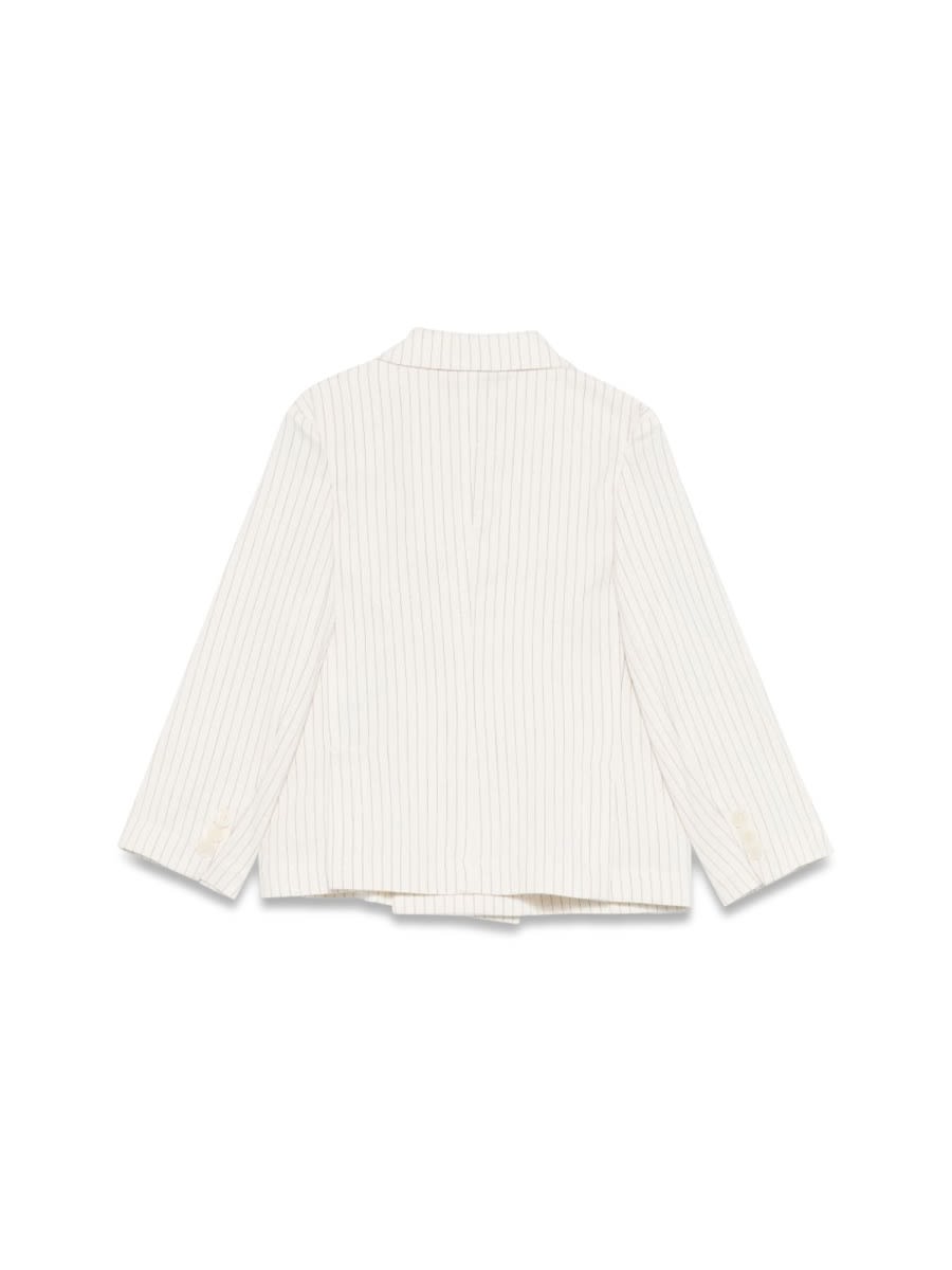 Il Gufo Striped Blazer In White