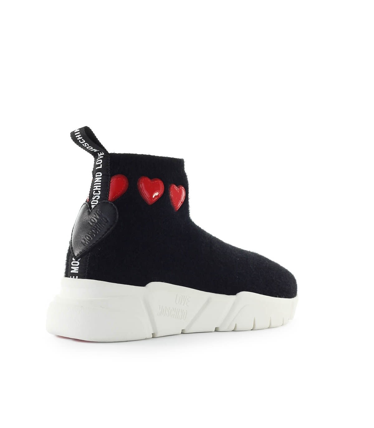 Love Moschino Love Moschino Black Wool Sock Sneaker - Nero (Black ...