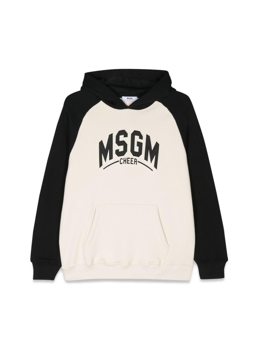 Msgm Raglan Hoodie Boy In Multicolour
