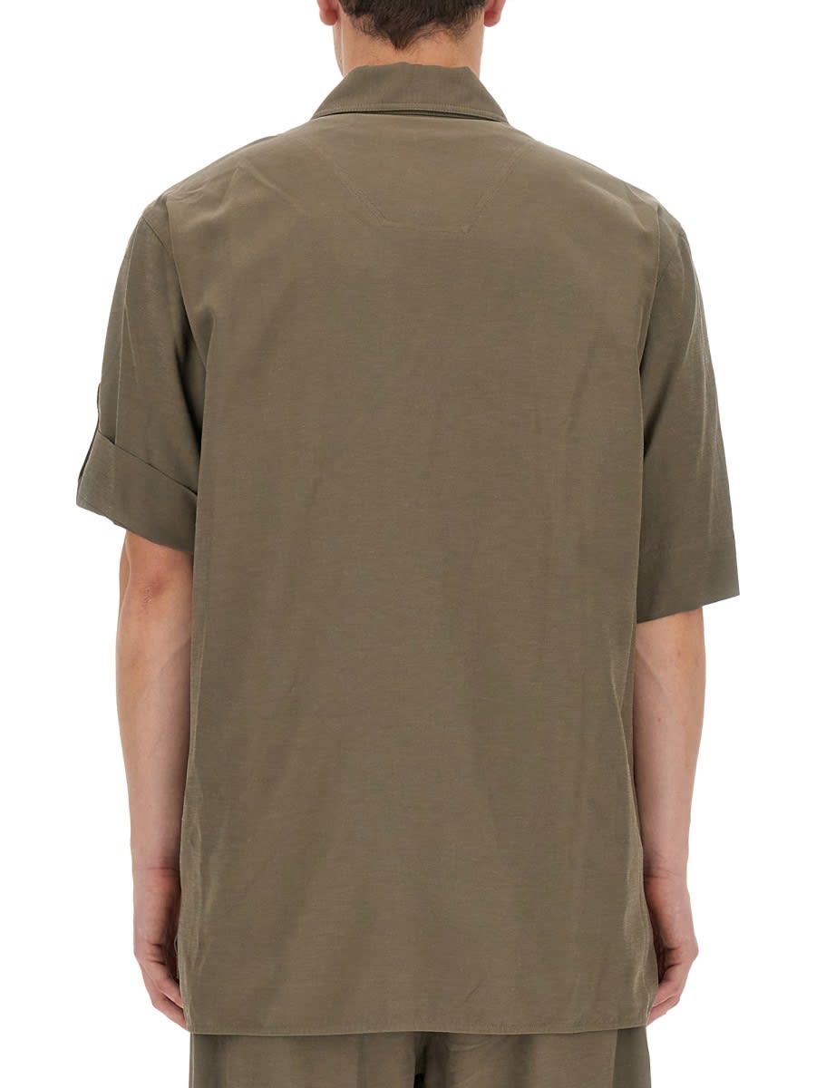 Shop Helmut Lang Regular Fit Shirt In Green