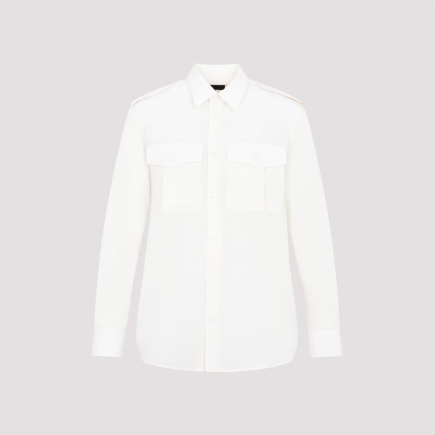 Shop Nili Lotan Jeanette Silk Shirt In Ivy Ivory