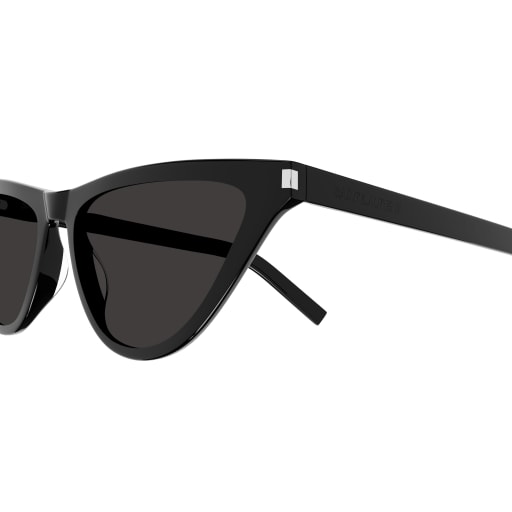 Shop Saint Laurent Sl 550 Slim Sunglasses In Black Black Black