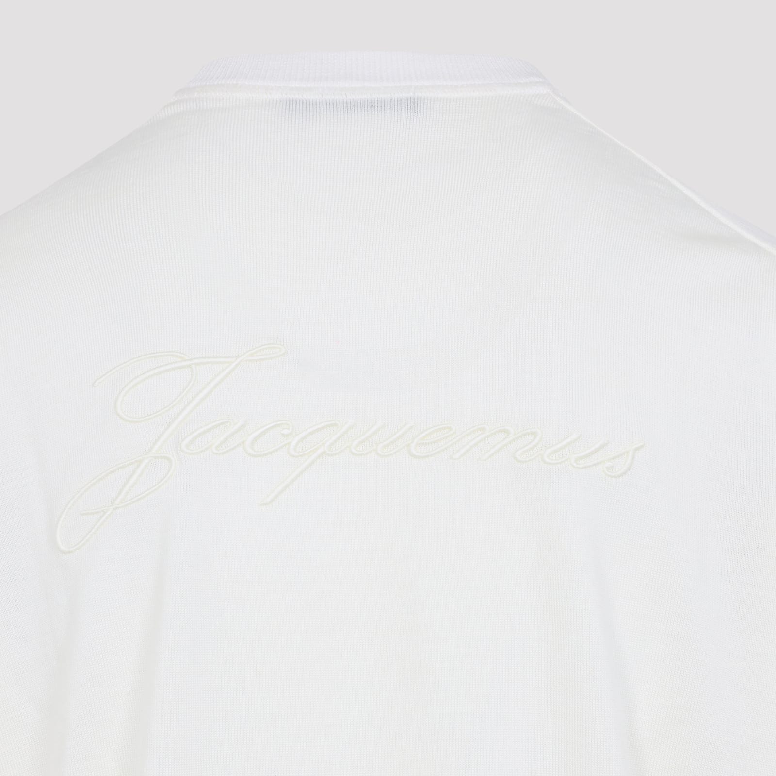 Jacquemus Long Sleeve Sweater In White