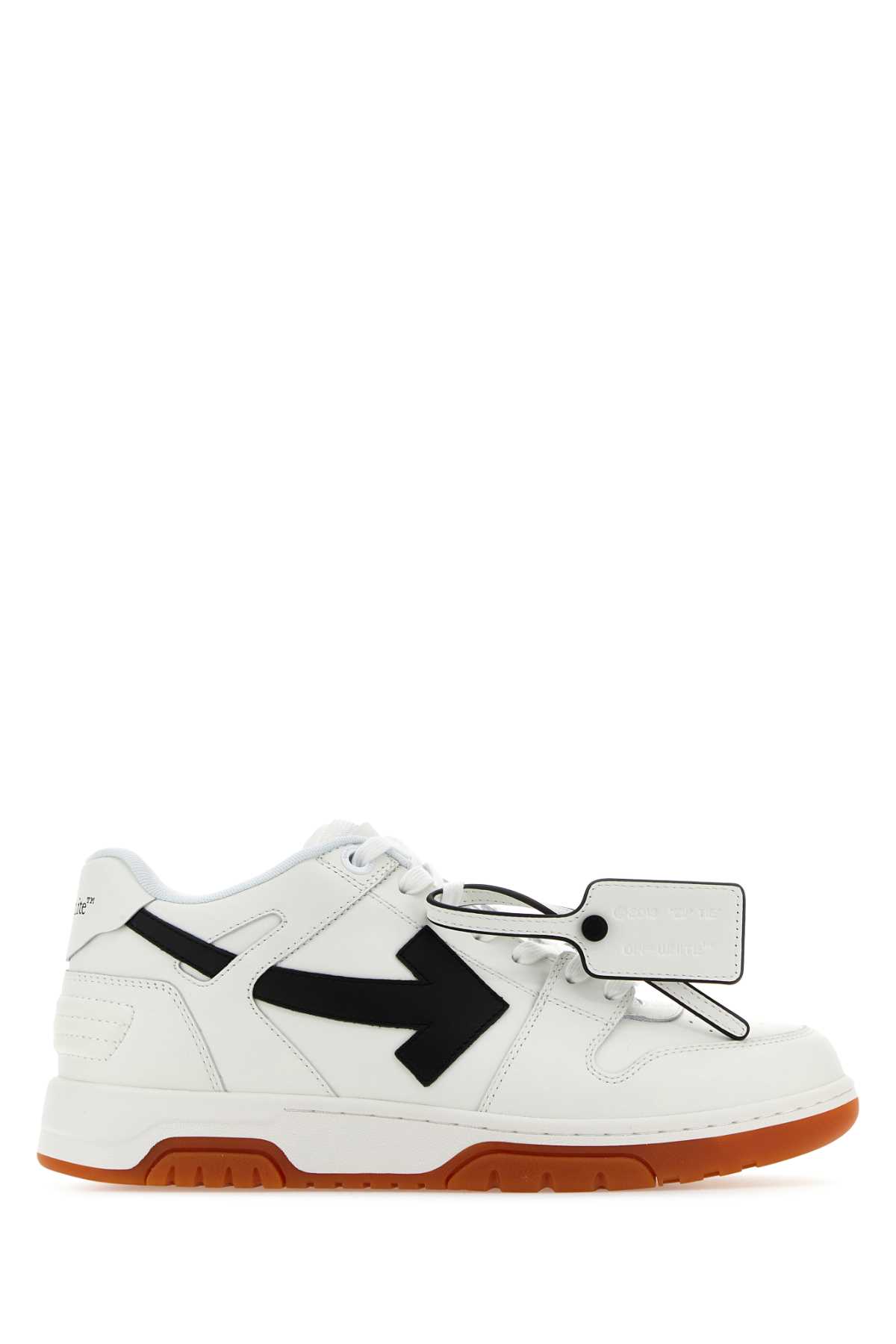 Off-white White Leather Out Of Office Sneakers In 0110