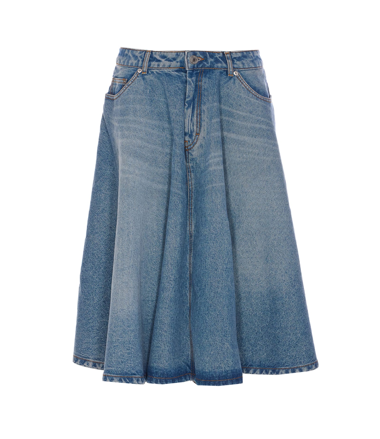 Midi Denim Skirt