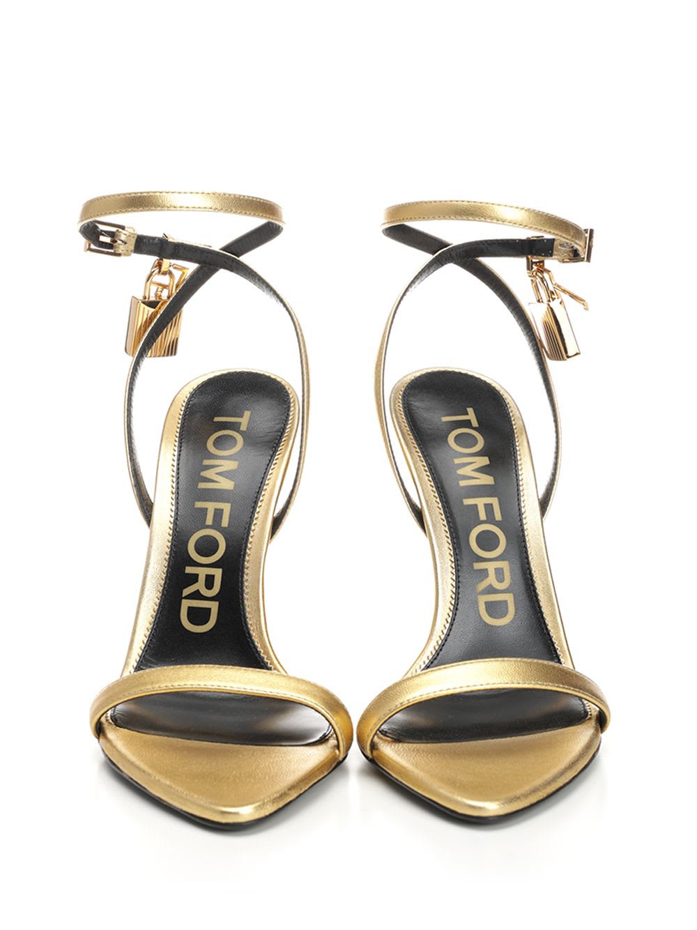 TOM FORD GOLD POINTED SANDAL