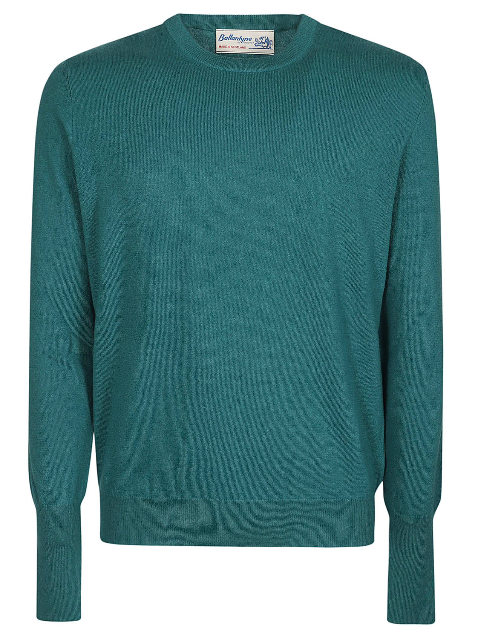 Shop Ballantyne Plain Sweater In Peacock