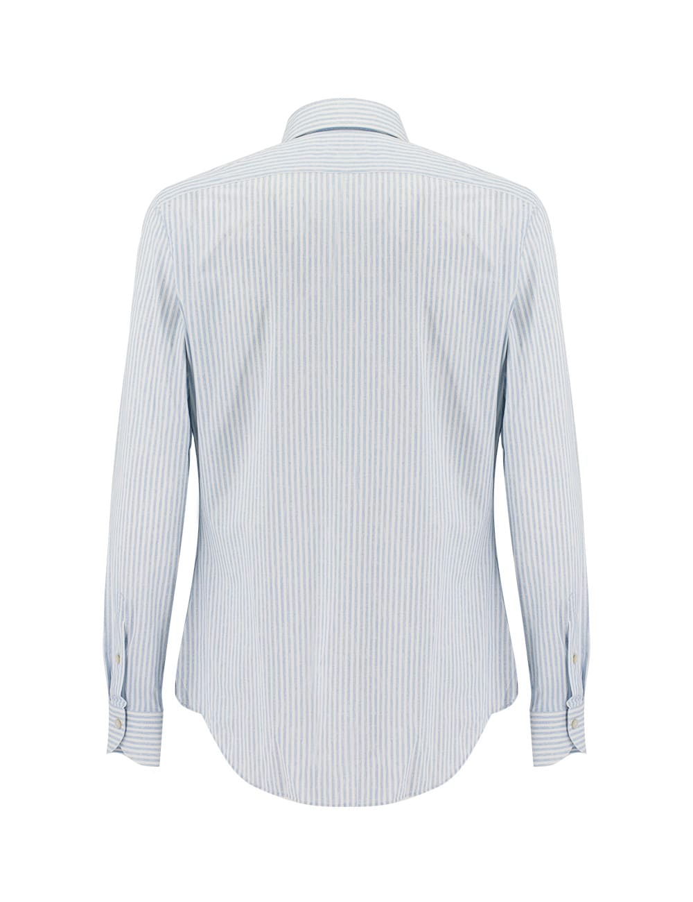 Shop Xacus Shirt In Stripe Light Blue+white