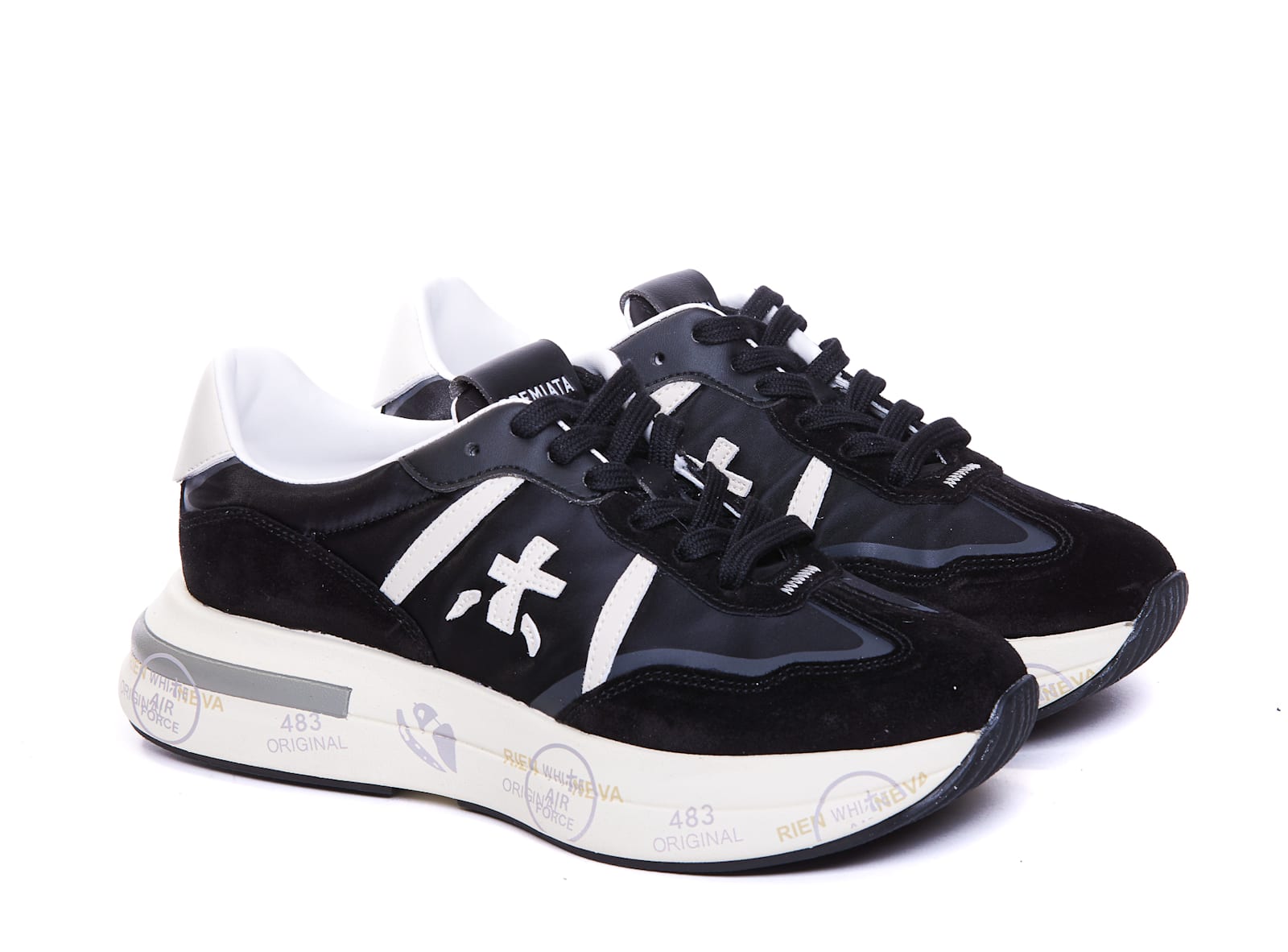 Shop Premiata Cassie 6471 Sneakers In Black