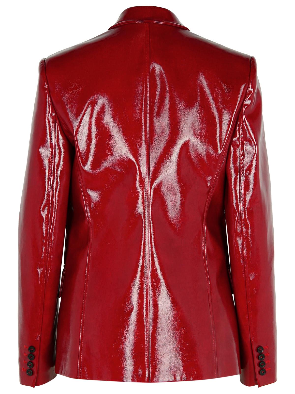 Shop Msgm Burgundy Polyester Blazer In Bordeaux