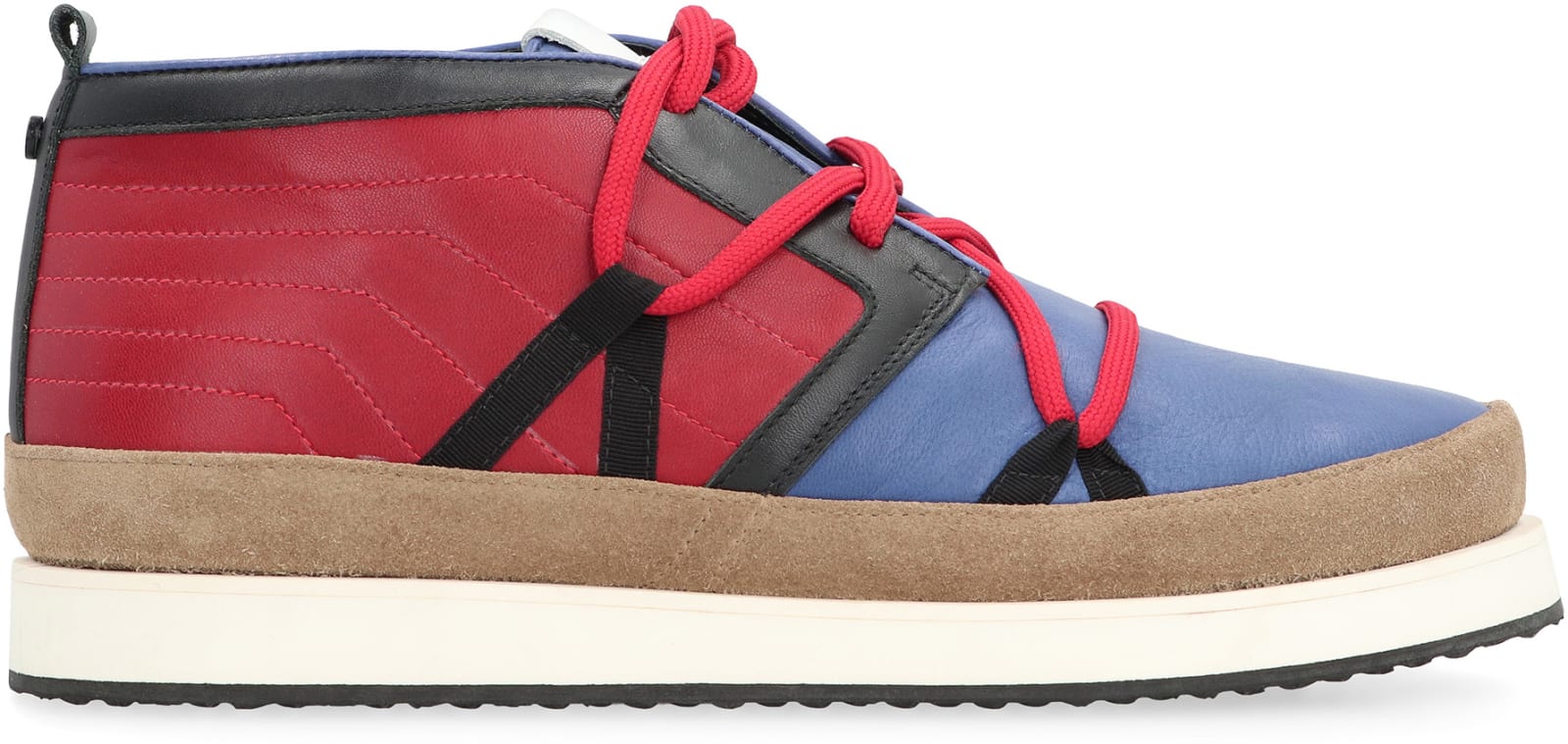 Shop Volta Leather Mid-top Sneakers In Multicolor