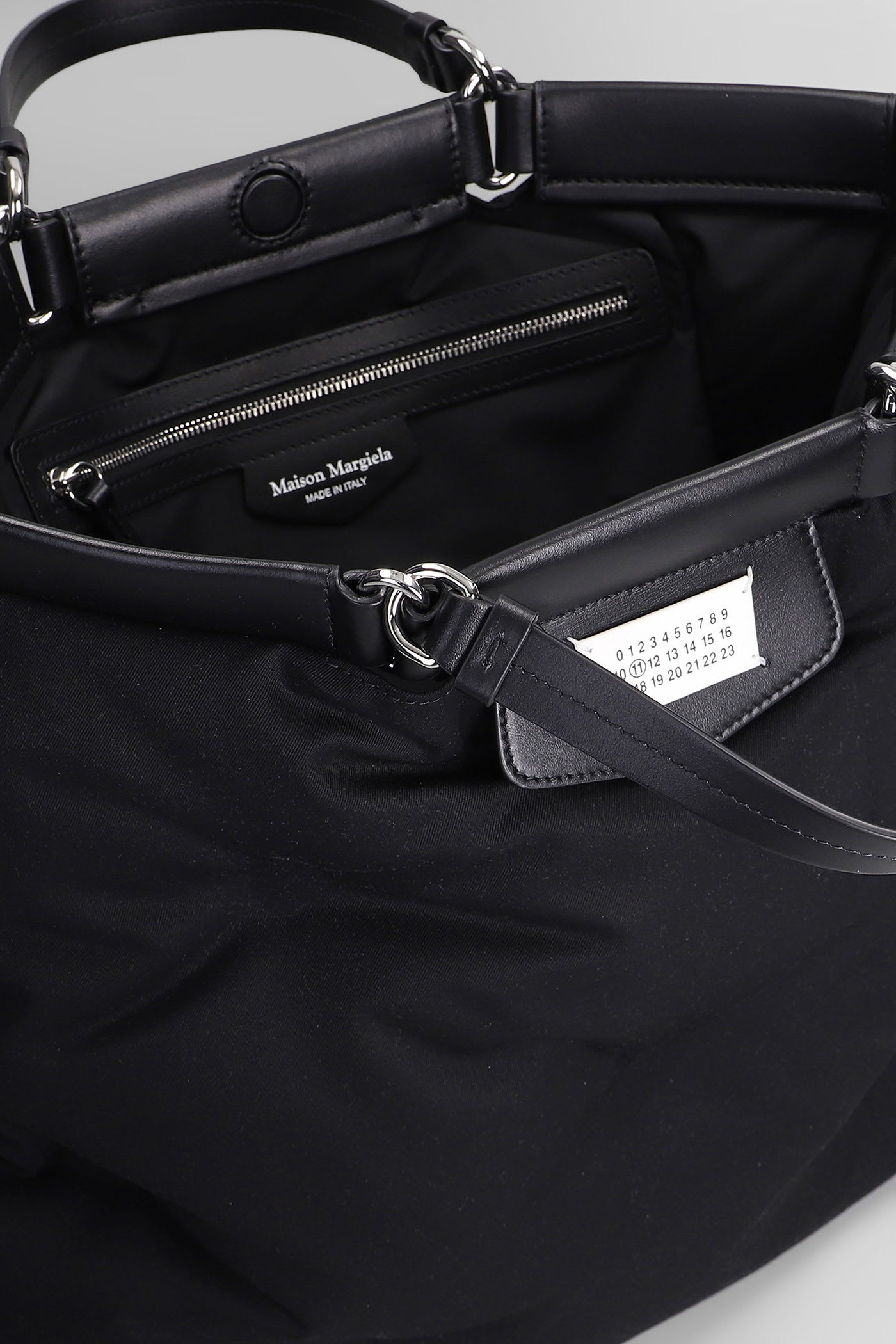 Maison Margiela Glam Slam Tote In Black Polyester In Black
