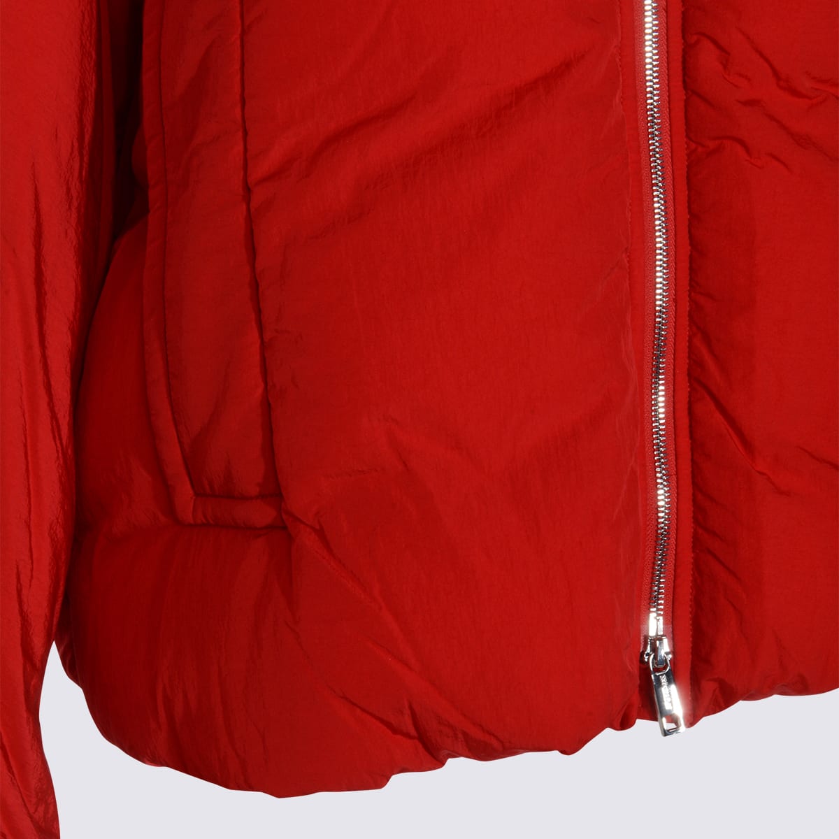 Sportmax Red Glizia Down Jacket In Red