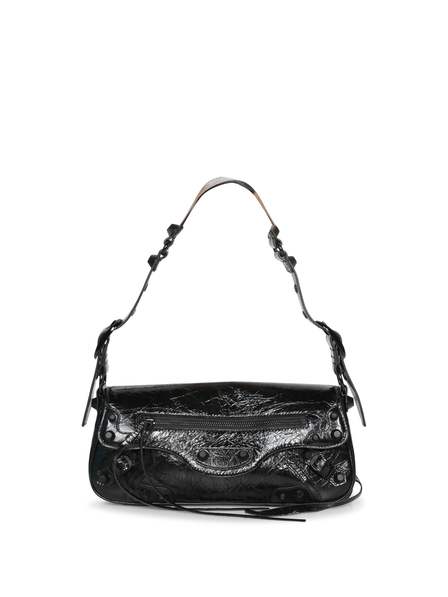 Shop Balenciaga Le Cagole Shoulder Bag Small In Black