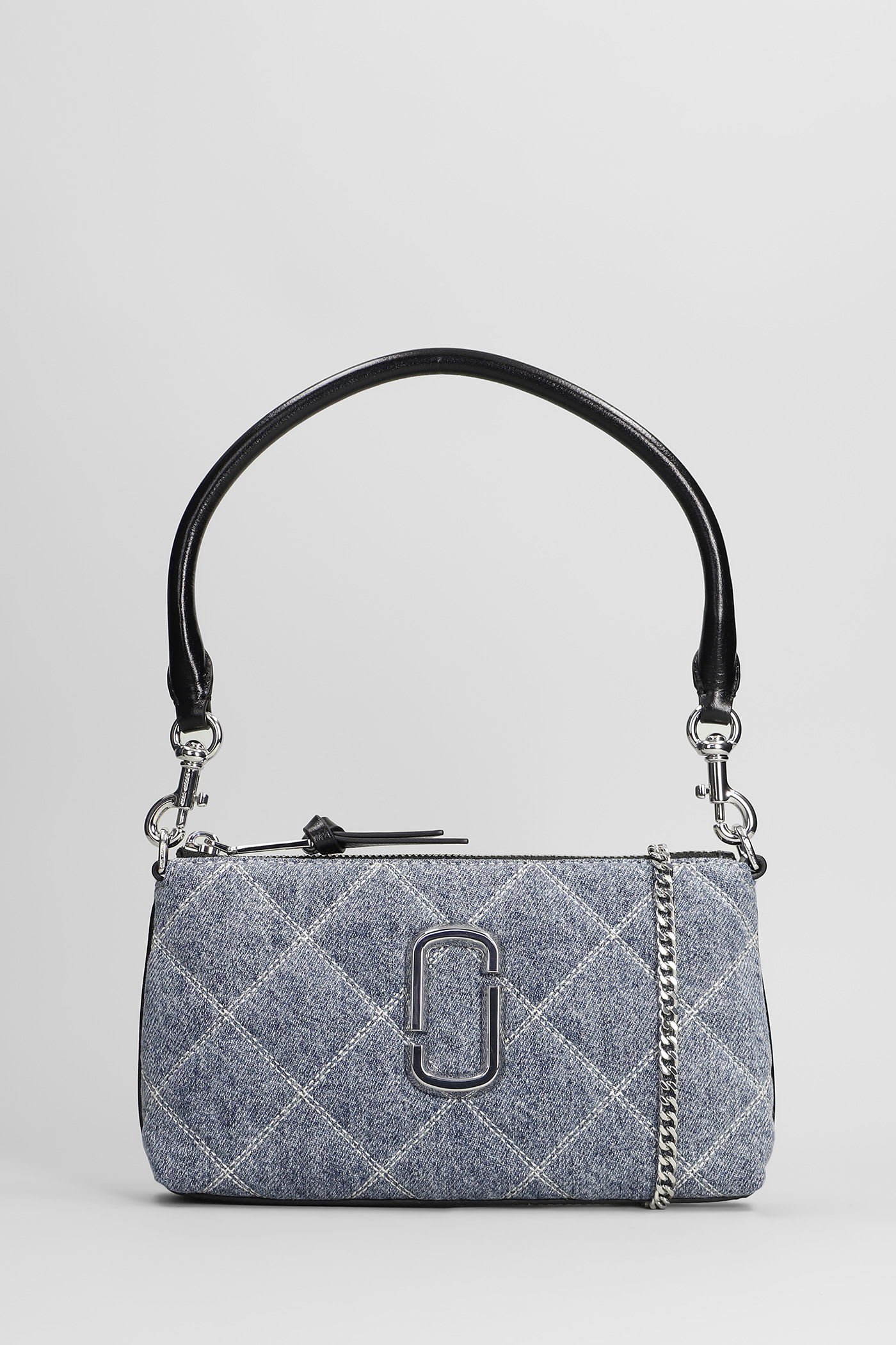 The Pochette Shoulder Bag In Blue Cotton