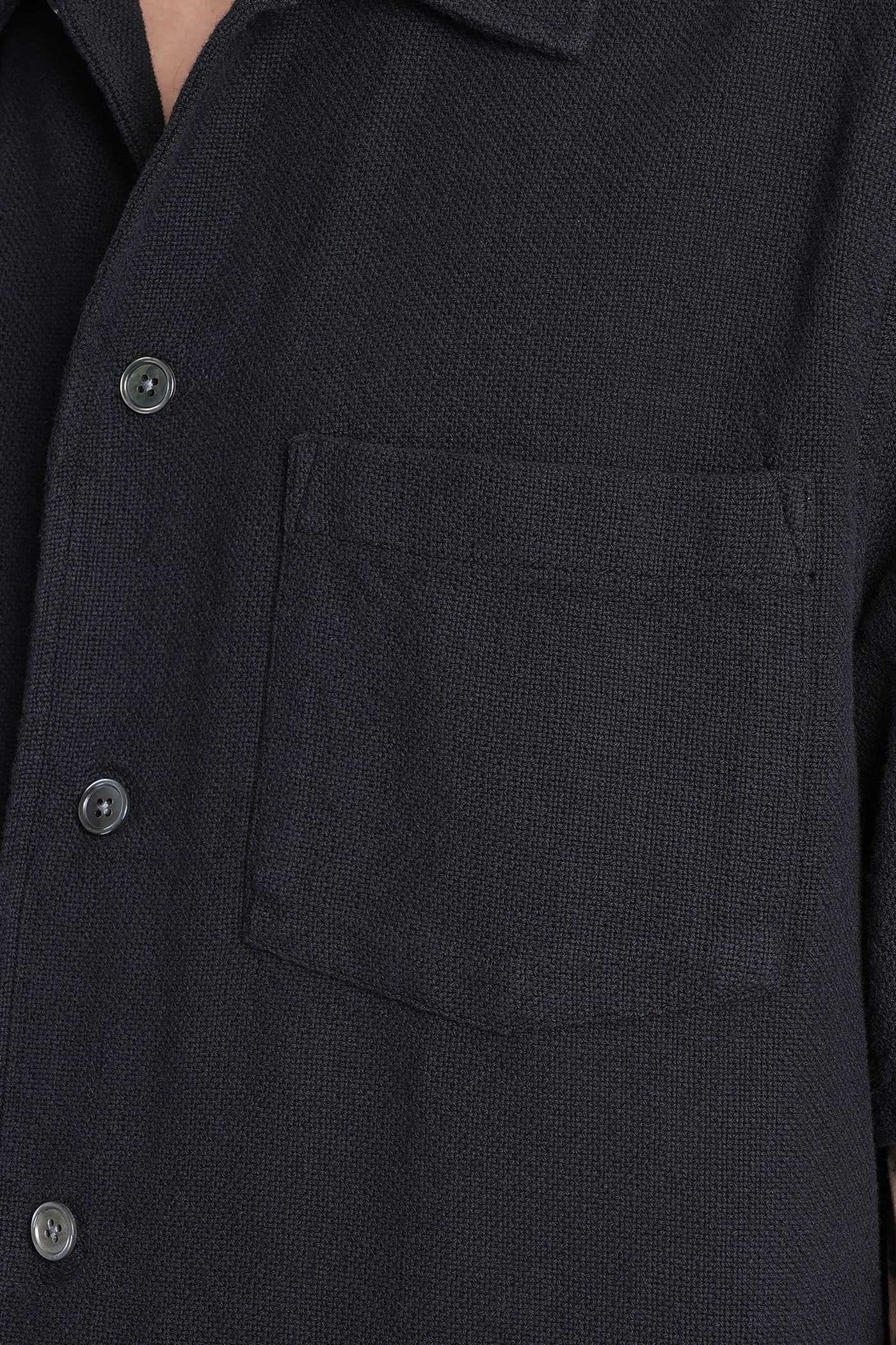 Our Legacy Black Boucle Box Shirt In Black