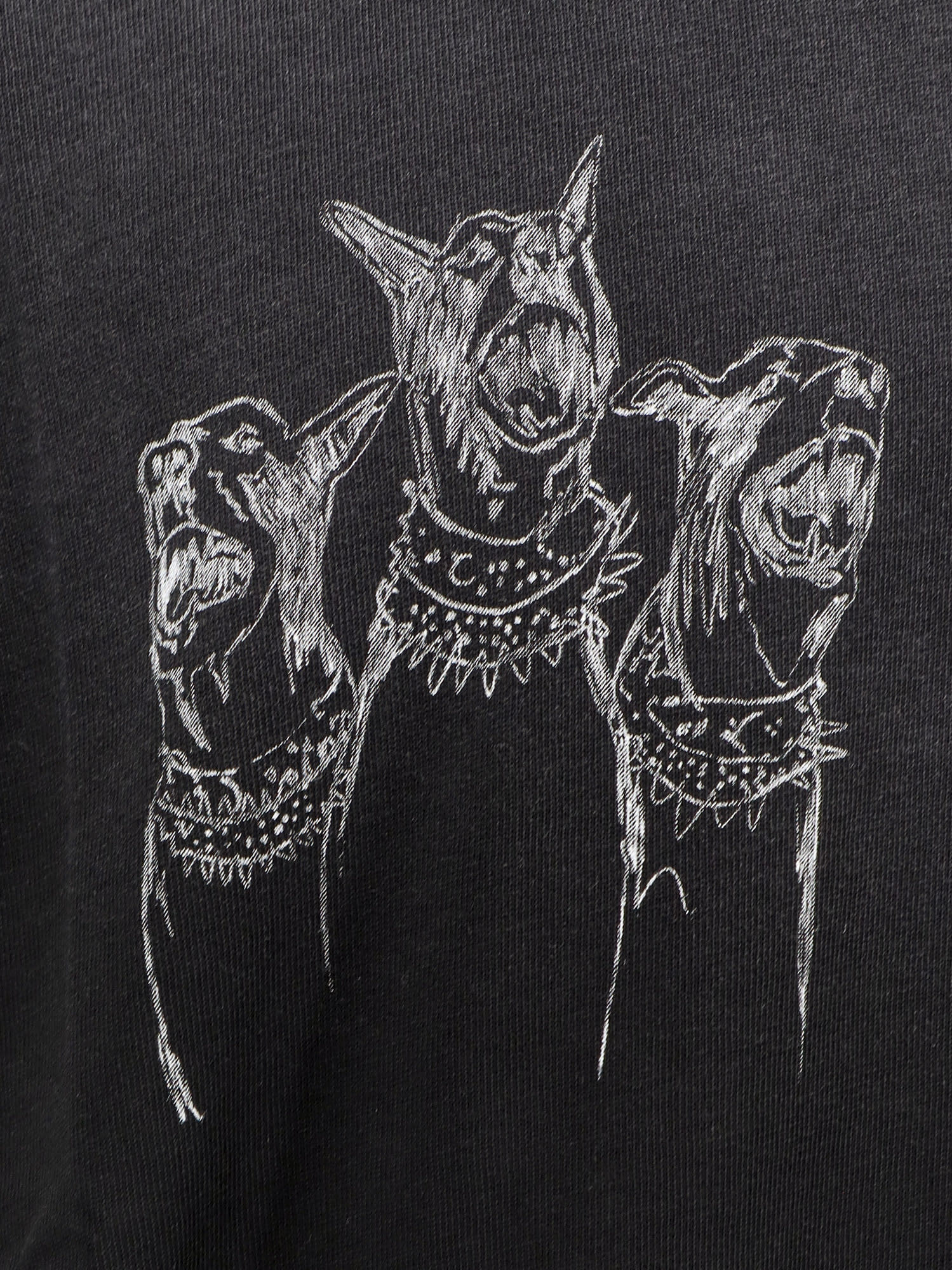 Represent Graphic Print Crewneck Short Sleeve T-shirt In Black