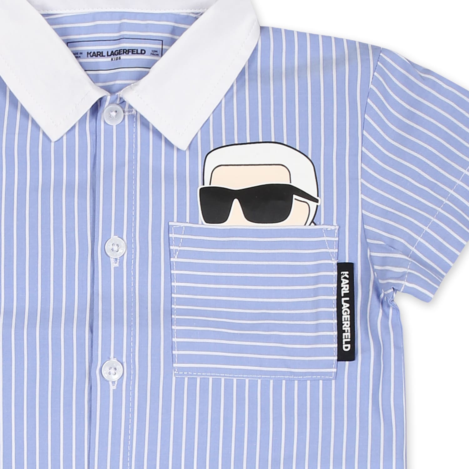 KARL LAGERFELD MULTICOLOR SUIT FOR BABY BOY WITH KARL LAGERFELD PRINT