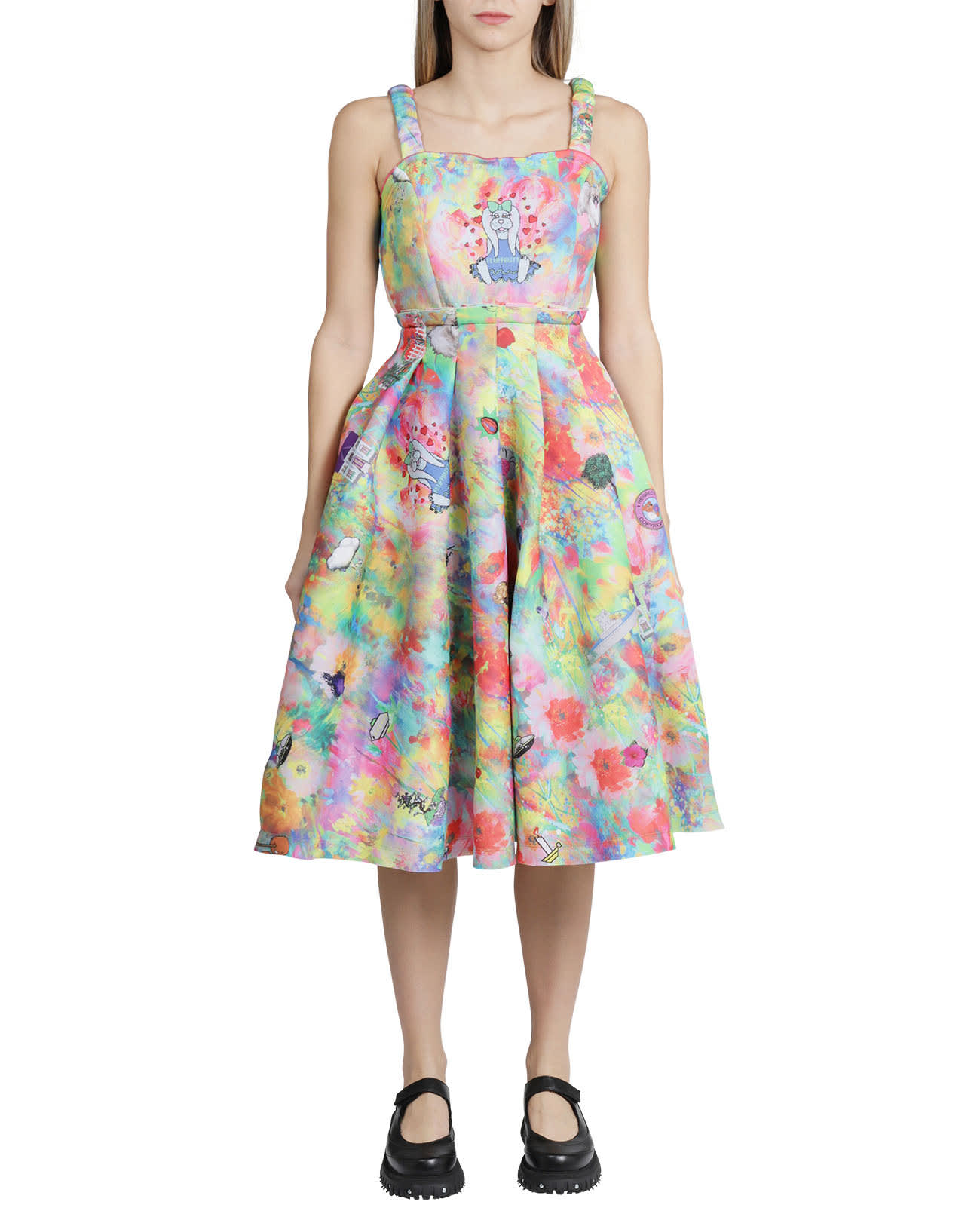 Liberal Youth Ministry Multicolour Dress In Multi Blue